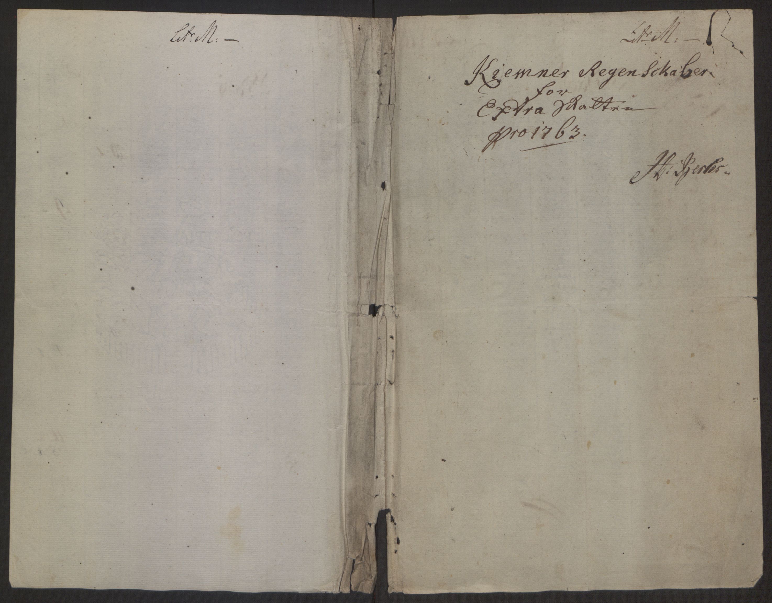 Rentekammeret inntil 1814, Reviderte regnskaper, Byregnskaper, RA/EA-4066/R/Rp/L0366/0001: [P20] Kontribusjonsregnskap / Ekstraskatt, 1763, p. 240