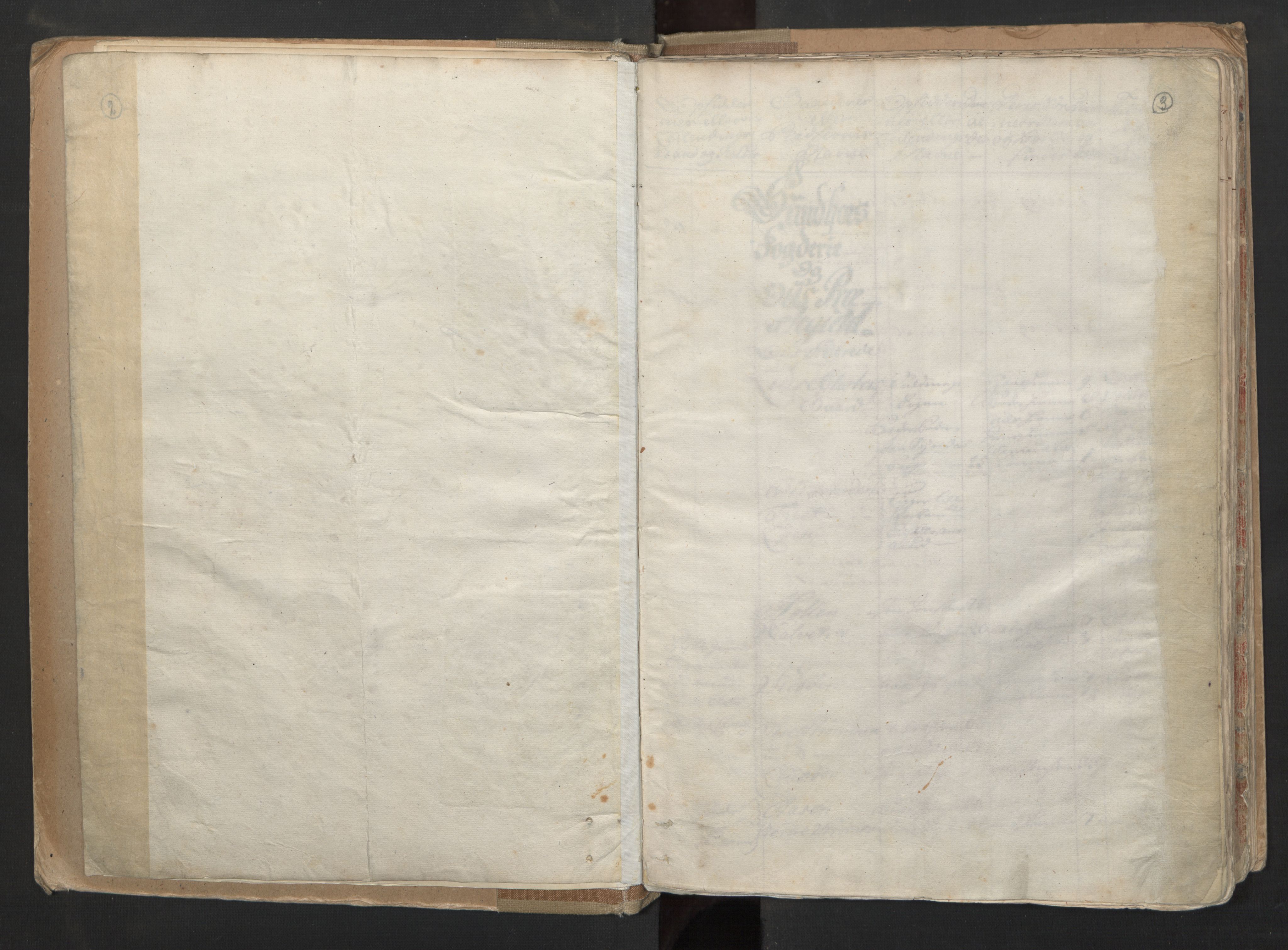 RA, Census (manntall) 1701, no. 6: Sunnhordland fogderi and Hardanger fogderi, 1701, p. 2-3