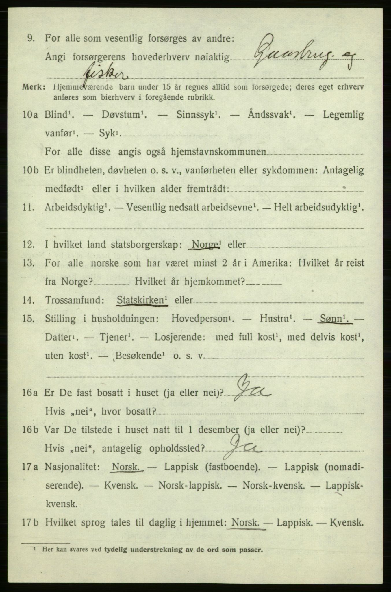 SATØ, 1920 census for Sørøysund rural district, 1920, p. 3593