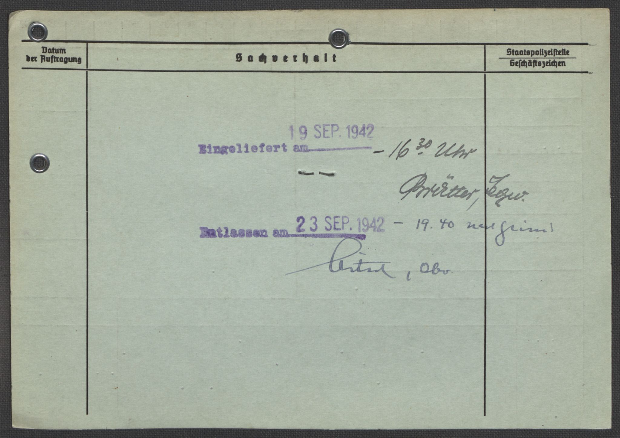 Befehlshaber der Sicherheitspolizei und des SD, RA/RAFA-5969/E/Ea/Eaa/L0005: Register over norske fanger i Møllergata 19: Hø-Kj, 1940-1945, p. 113