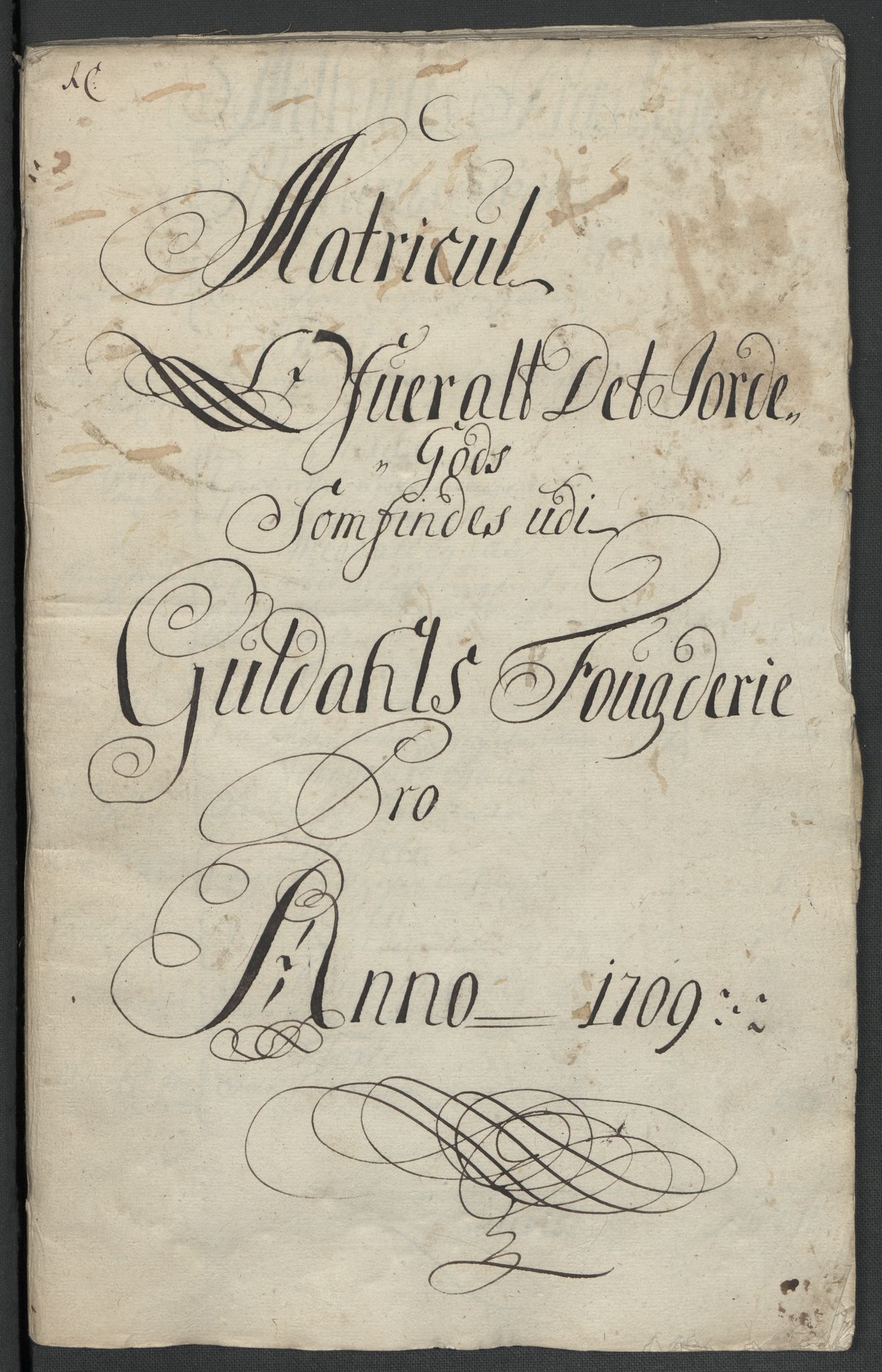 Rentekammeret inntil 1814, Reviderte regnskaper, Fogderegnskap, RA/EA-4092/R60/L3959: Fogderegnskap Orkdal og Gauldal, 1709, p. 203