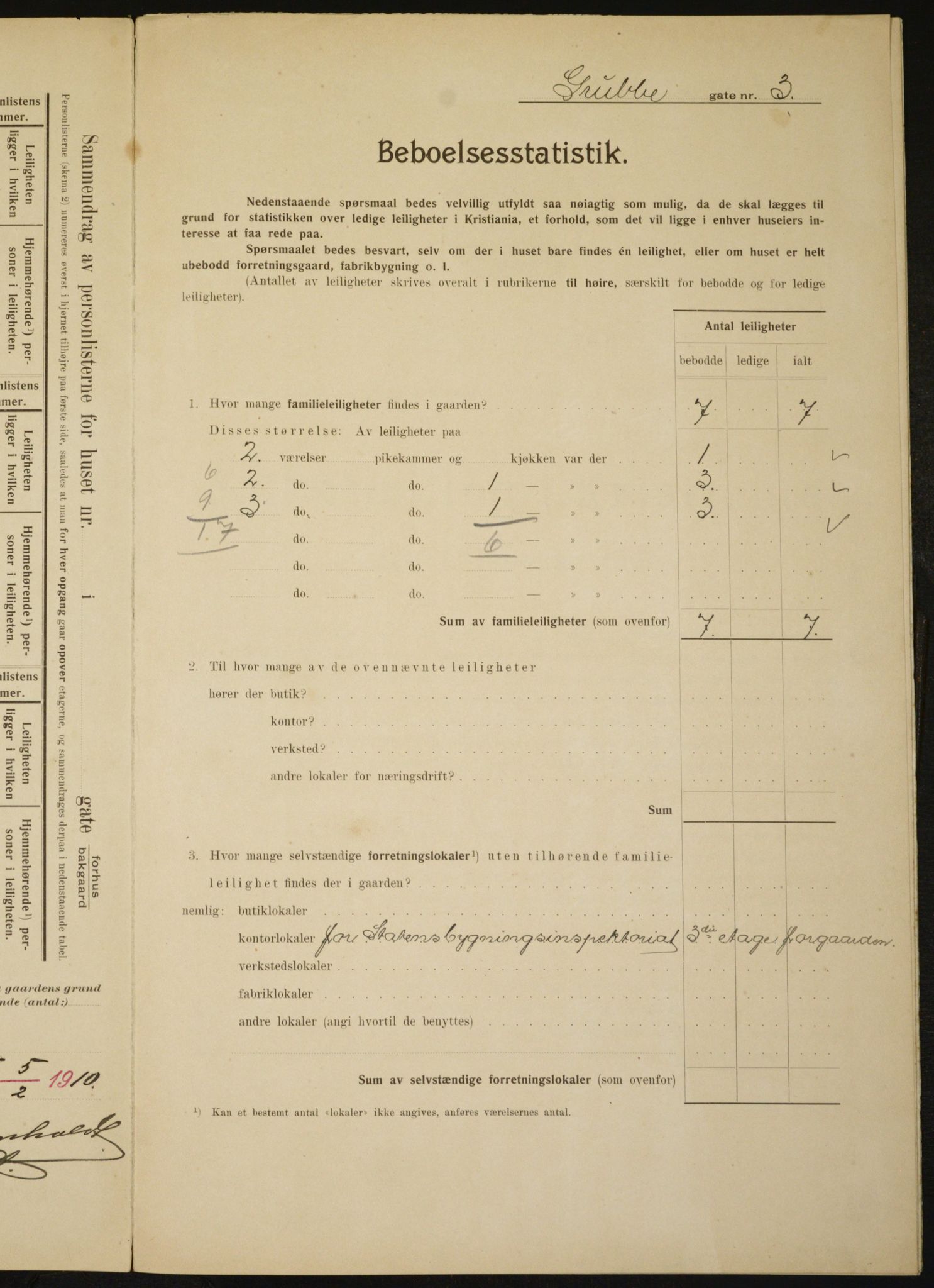 OBA, Municipal Census 1910 for Kristiania, 1910, p. 28929