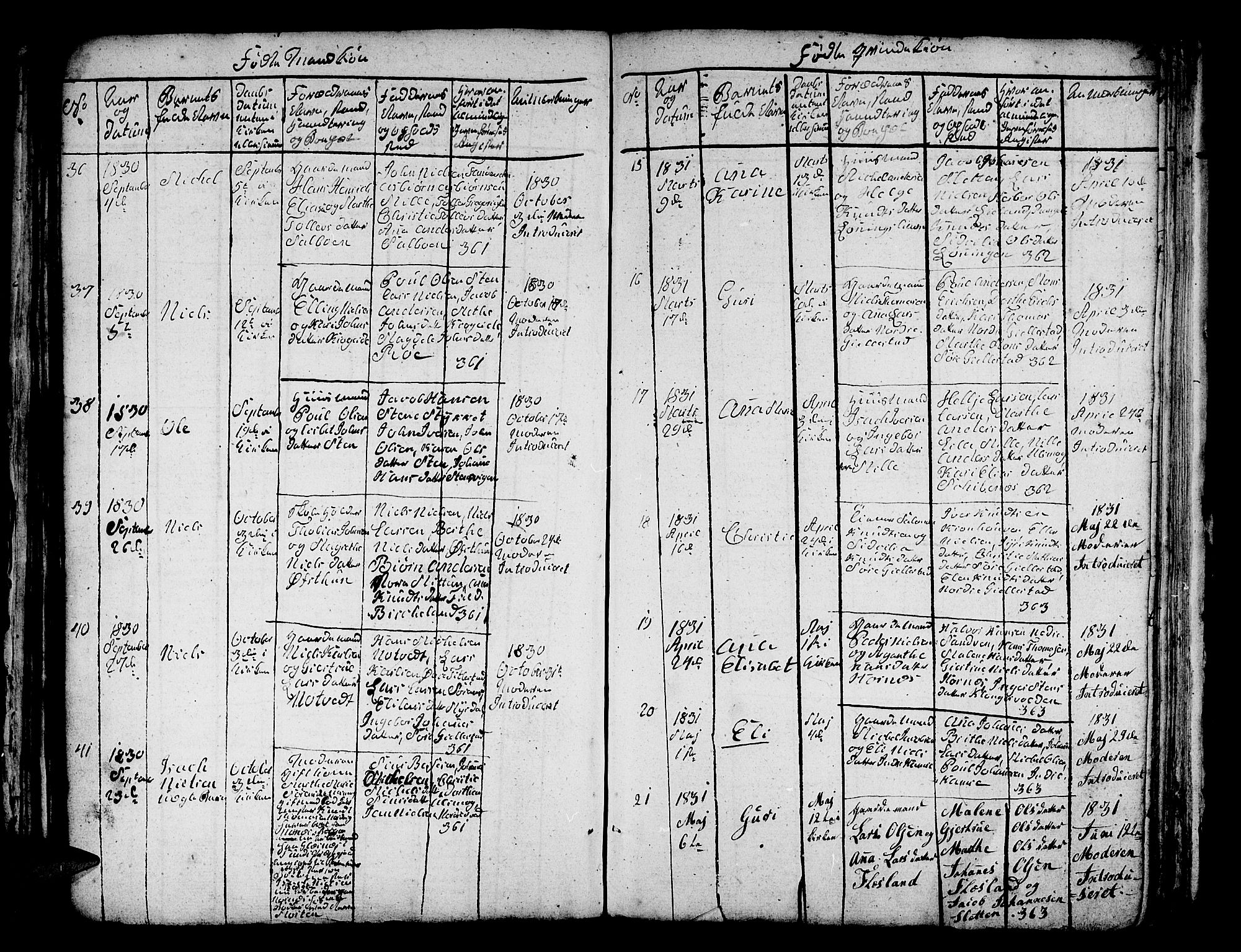 Fana Sokneprestembete, AV/SAB-A-75101/H/Hab/Habc/L0001: Parish register (copy) no. C 1, 1824-1837, p. 52