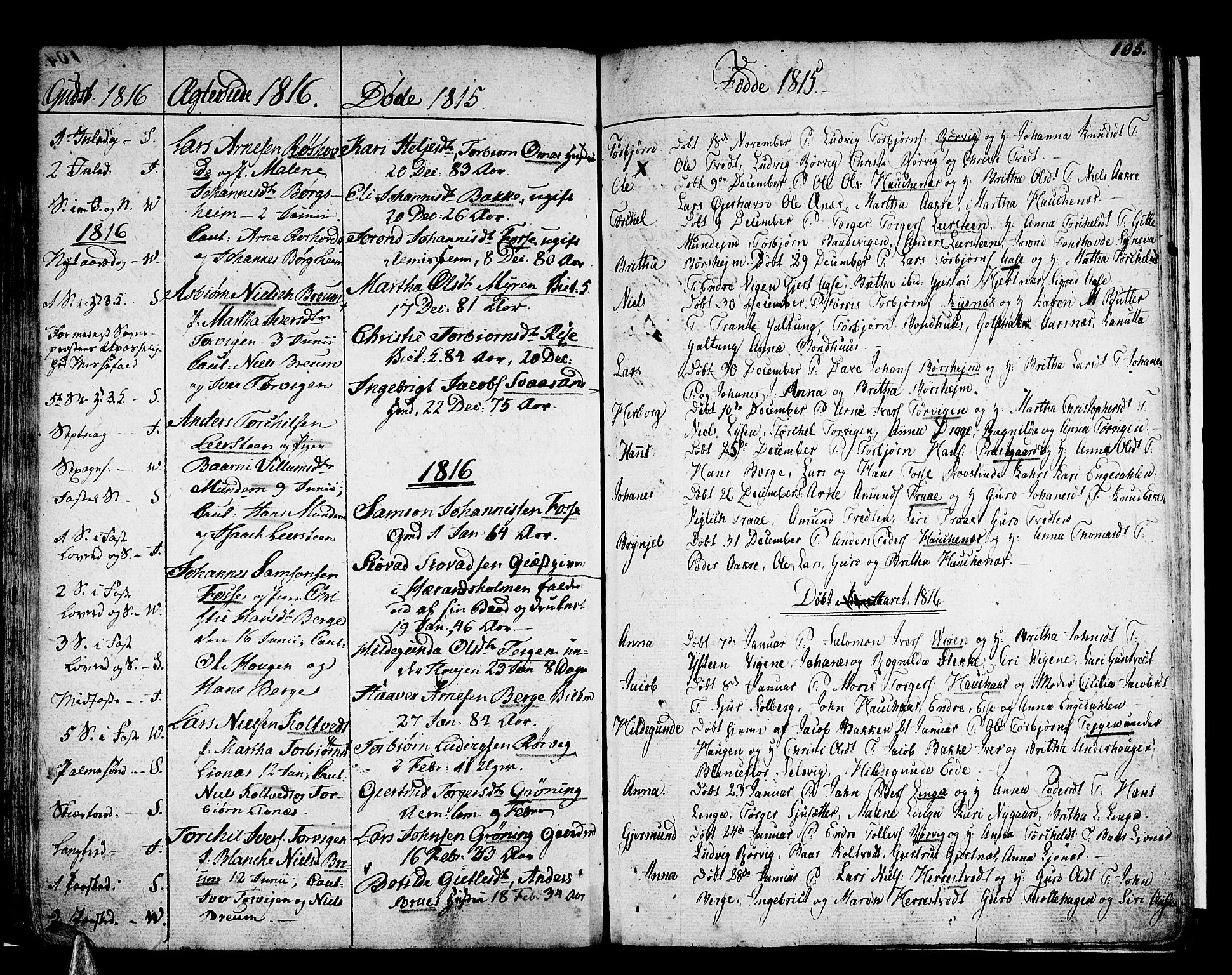 Strandebarm sokneprestembete, SAB/A-78401/H/Haa: Parish register (official) no. A 4, 1788-1817, p. 105