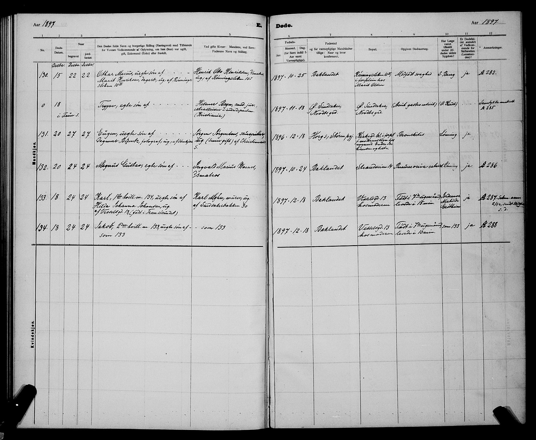 Ministerialprotokoller, klokkerbøker og fødselsregistre - Sør-Trøndelag, AV/SAT-A-1456/604/L0224: Parish register (copy) no. 604C07, 1894-1898