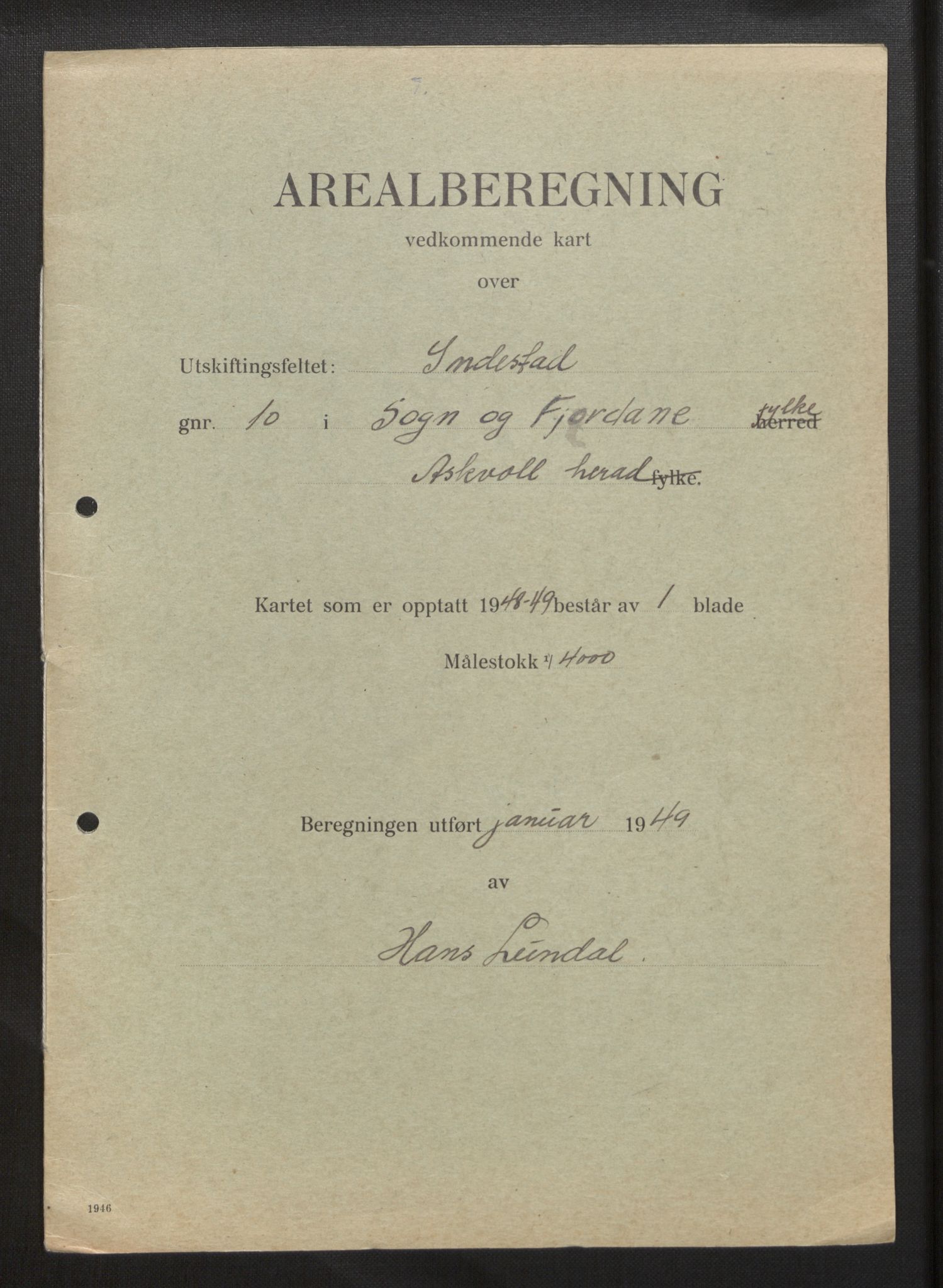 Sogn og Fjordane jordskiftedøme - III Sunnfjord jordskiftedistrikt, AV/SAB-A-6201/B/Bb/L0002: Askvoll gnr. 7-11, 1939-1952, p. 12