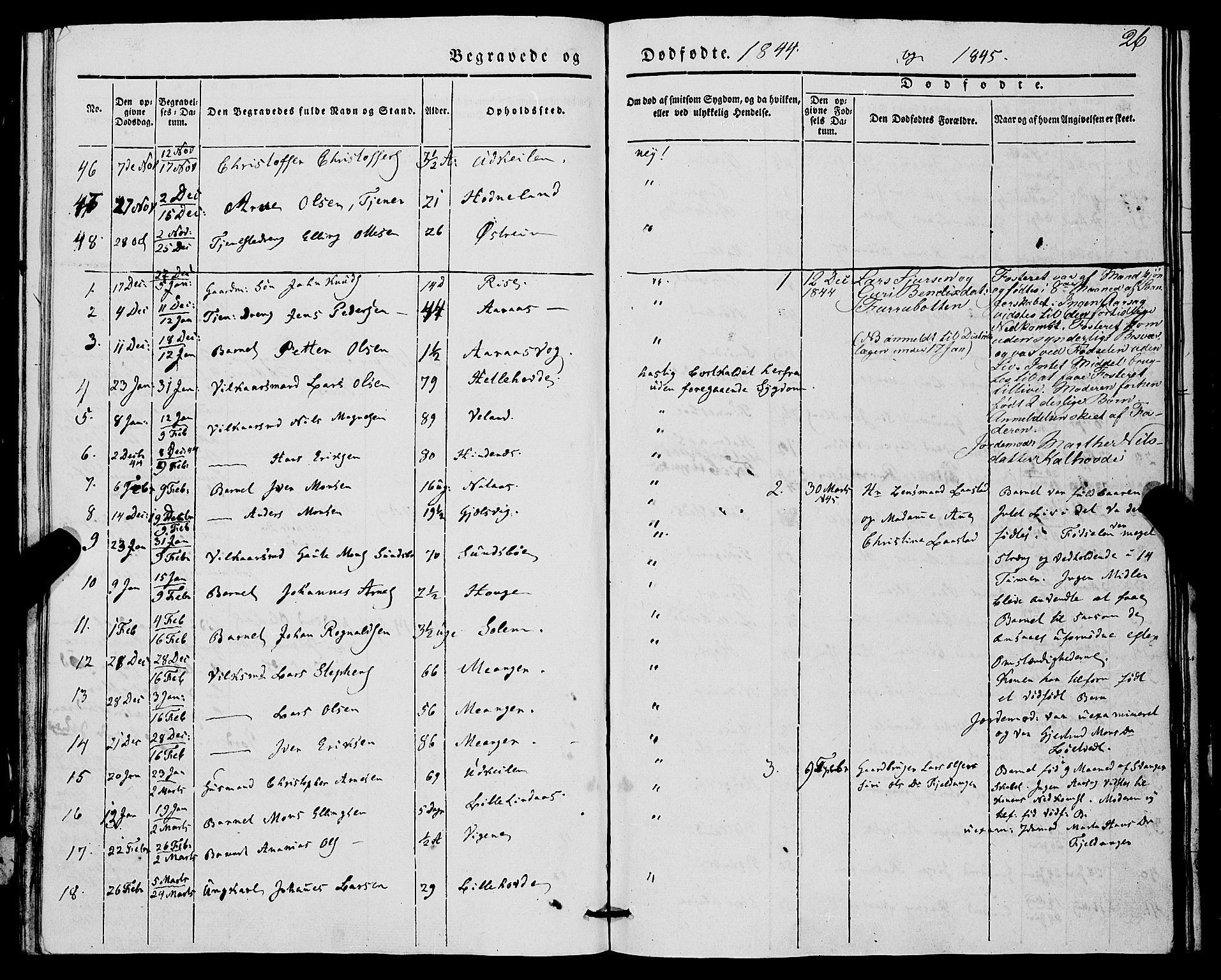 Lindås Sokneprestembete, AV/SAB-A-76701/H/Haa/Haaa/L0014: Parish register (official) no. A 14, 1835-1847, p. 26