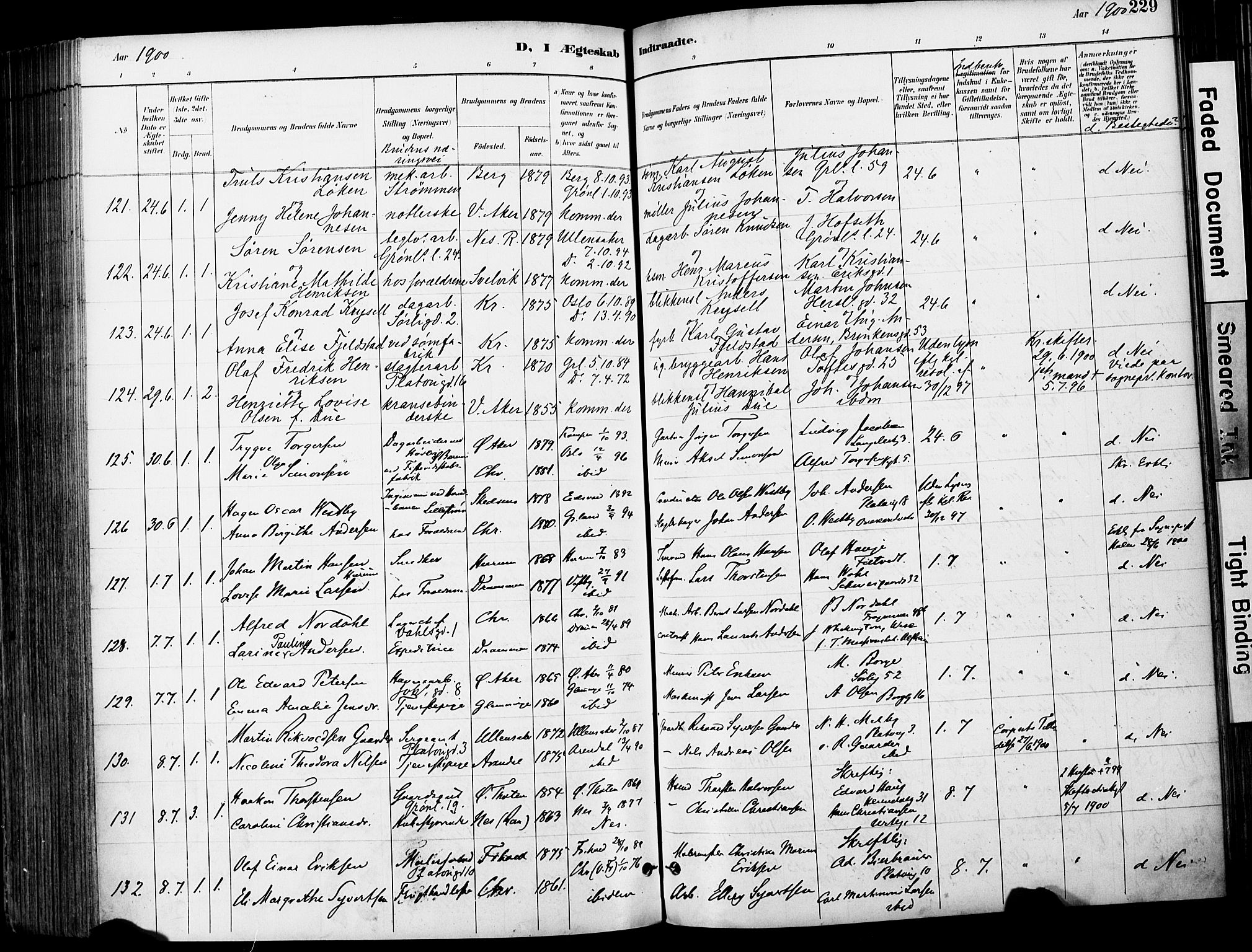 Grønland prestekontor Kirkebøker, AV/SAO-A-10848/F/Fa/L0013: Parish register (official) no. 13, 1887-1906, p. 229