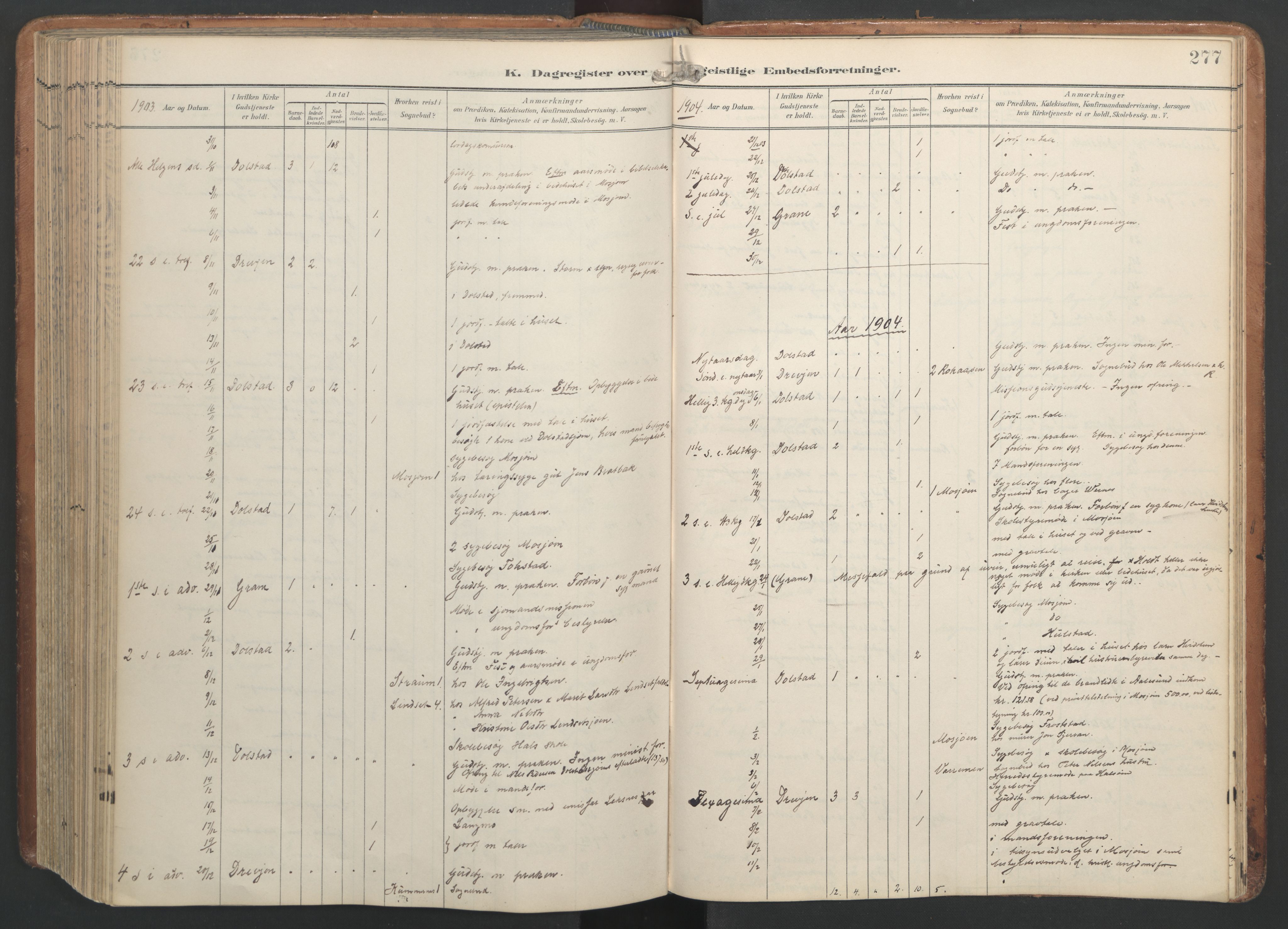 Ministerialprotokoller, klokkerbøker og fødselsregistre - Nordland, AV/SAT-A-1459/820/L0298: Parish register (official) no. 820A19, 1897-1915, p. 277