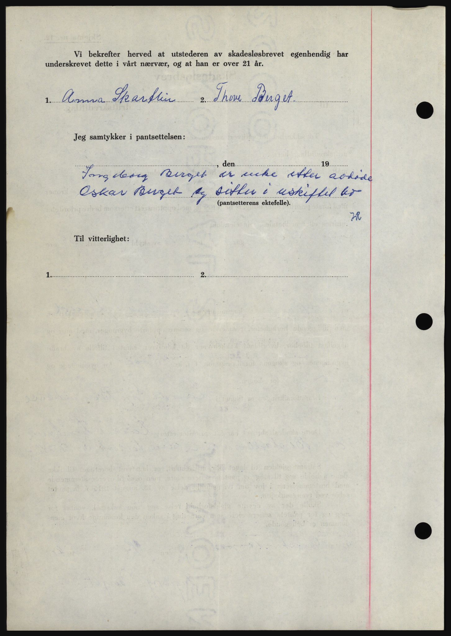 Hadeland og Land tingrett, SAH/TING-010/H/Hb/Hbc/L0043: Mortgage book no. B43, 1960-1960, Diary no: : 2338/1960