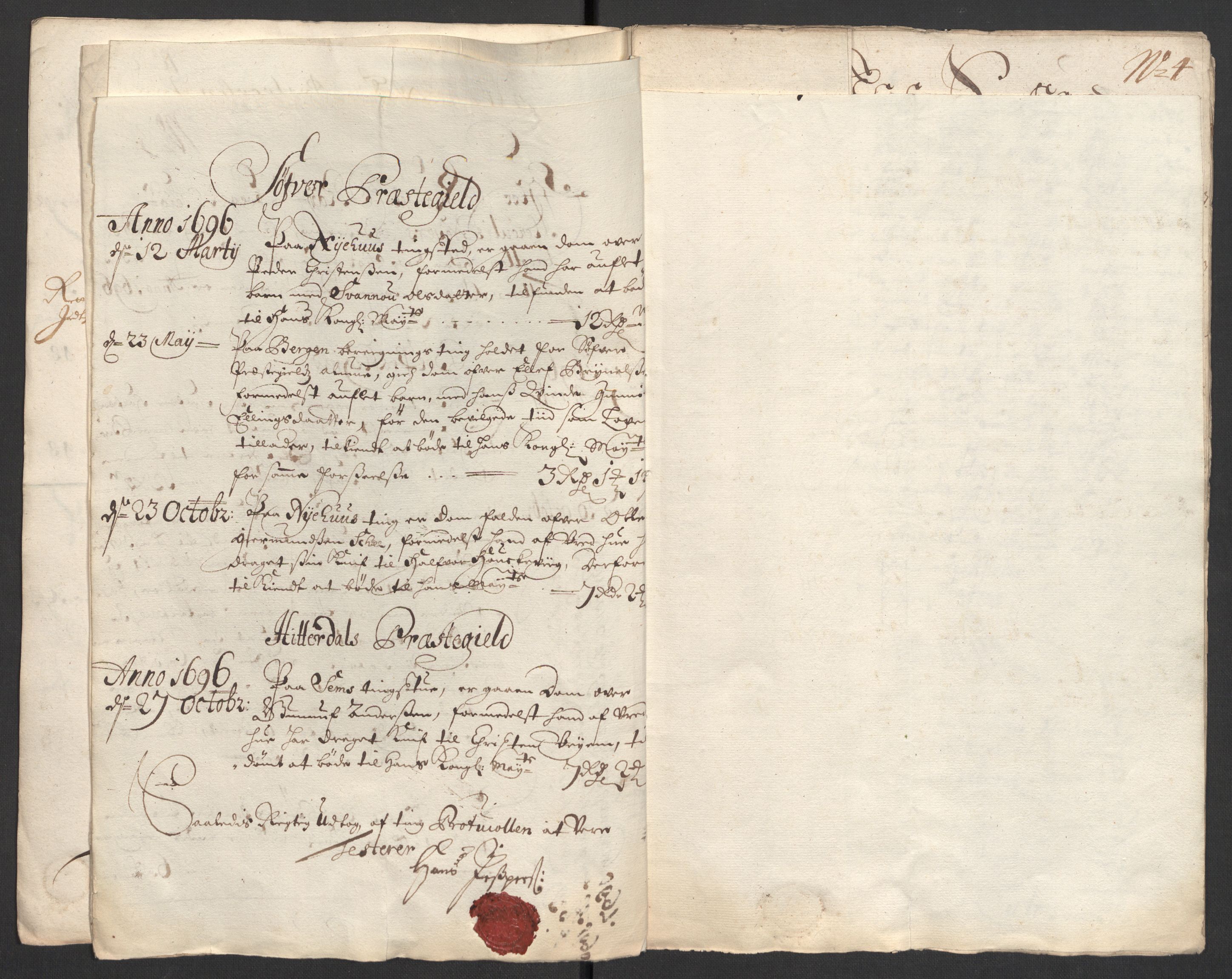 Rentekammeret inntil 1814, Reviderte regnskaper, Fogderegnskap, AV/RA-EA-4092/R36/L2094: Fogderegnskap Øvre og Nedre Telemark og Bamble, 1696, p. 50