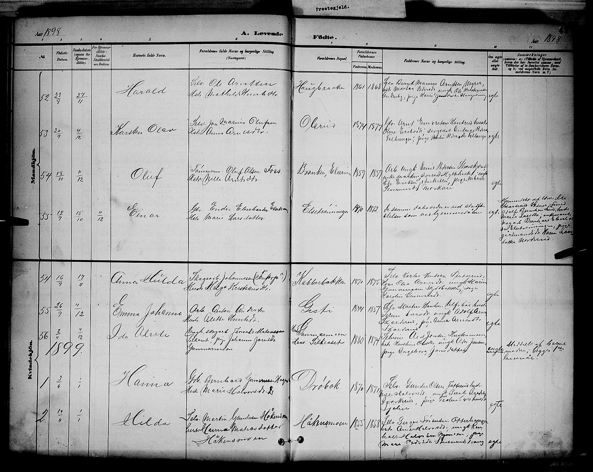 Våler prestekontor, Hedmark, AV/SAH-PREST-040/H/Ha/Hab/L0001: Parish register (copy) no. 1, 1894-1904, p. 42