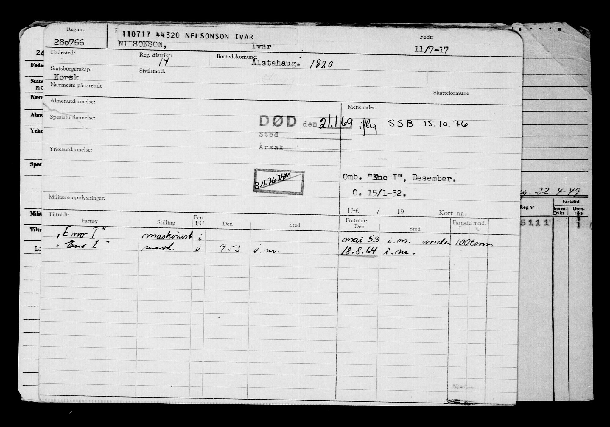 Direktoratet for sjømenn, AV/RA-S-3545/G/Gb/L0150: Hovedkort, 1917, p. 214