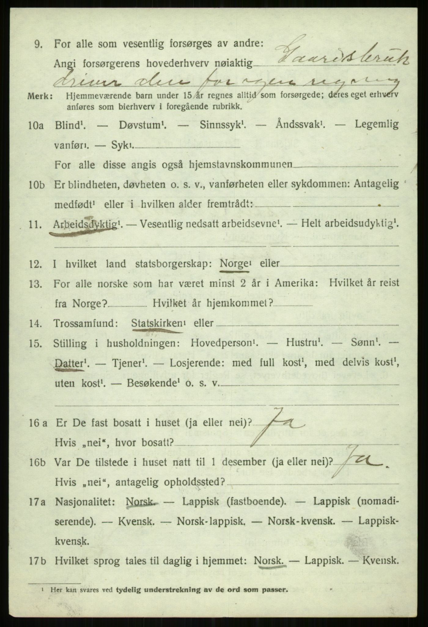 SATØ, 1920 census for Tromsøysund, 1920, p. 7467