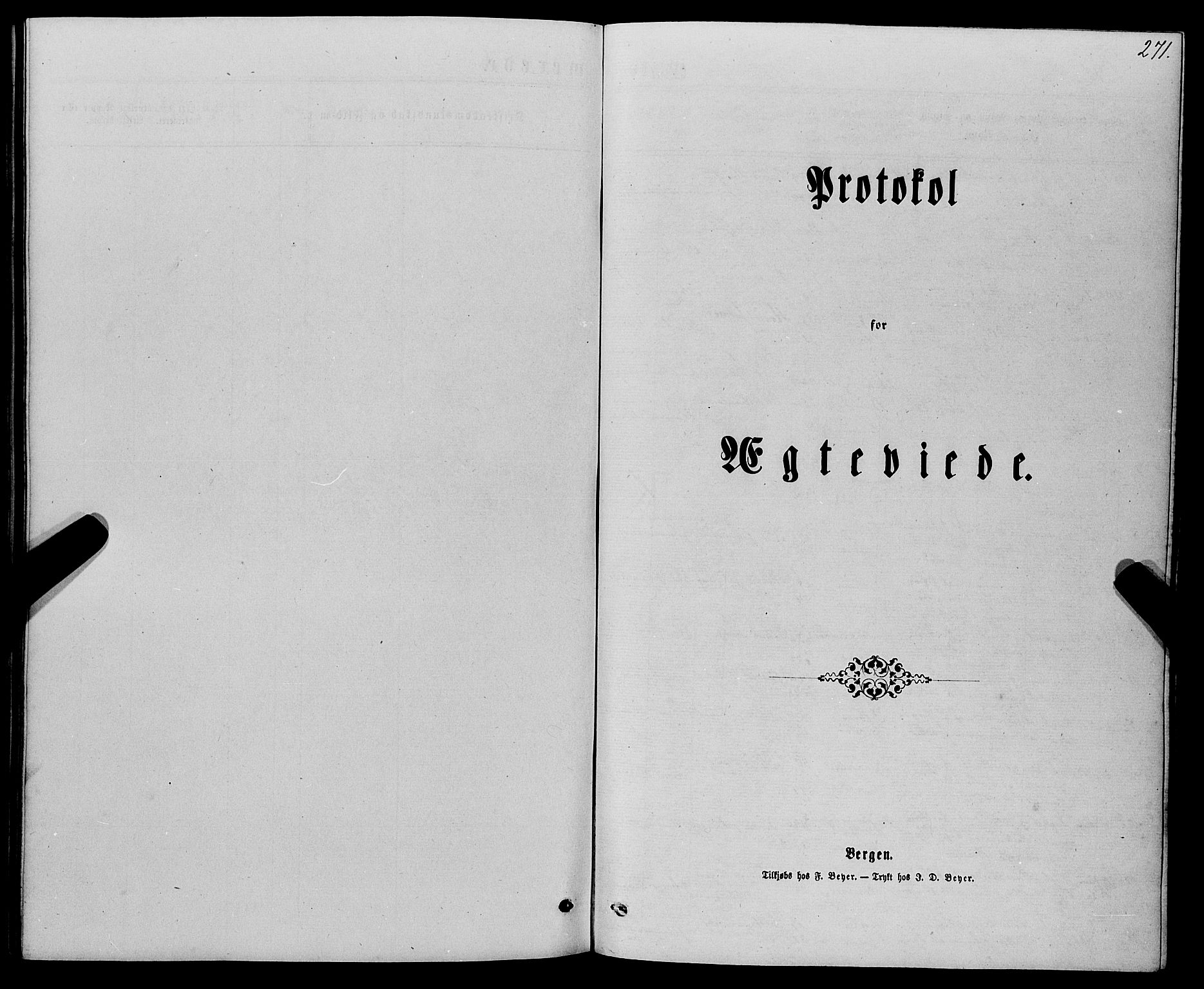 Haus sokneprestembete, SAB/A-75601/H/Haa: Parish register (official) no. A 18, 1871-1877, p. 271