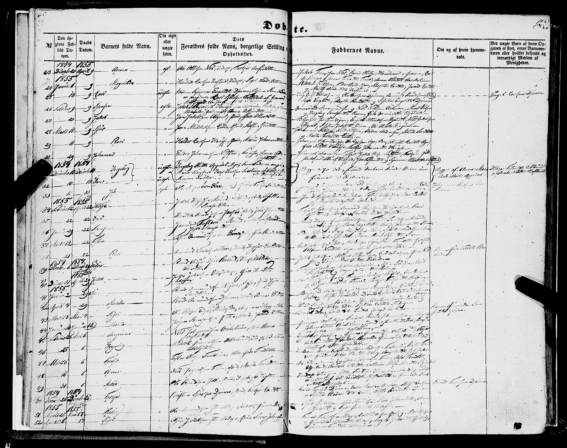 Ullensvang sokneprestembete, AV/SAB-A-78701/H/Haa: Parish register (official) no. A 11, 1854-1866, p. 12