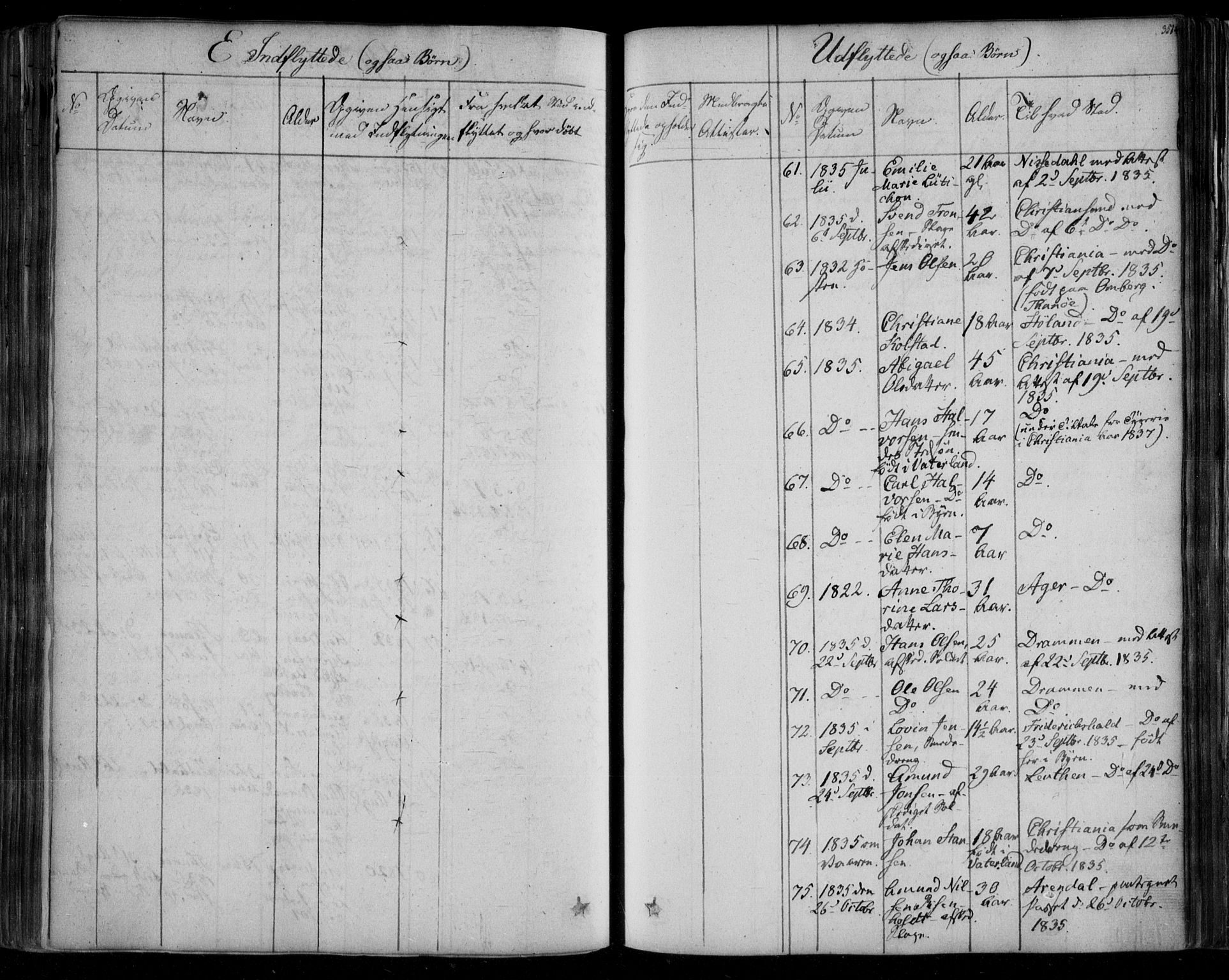 Fredrikstad prestekontor Kirkebøker, AV/SAO-A-11082/F/Fa/L0005: Parish register (official) no. 5, 1835-1856, p. 351