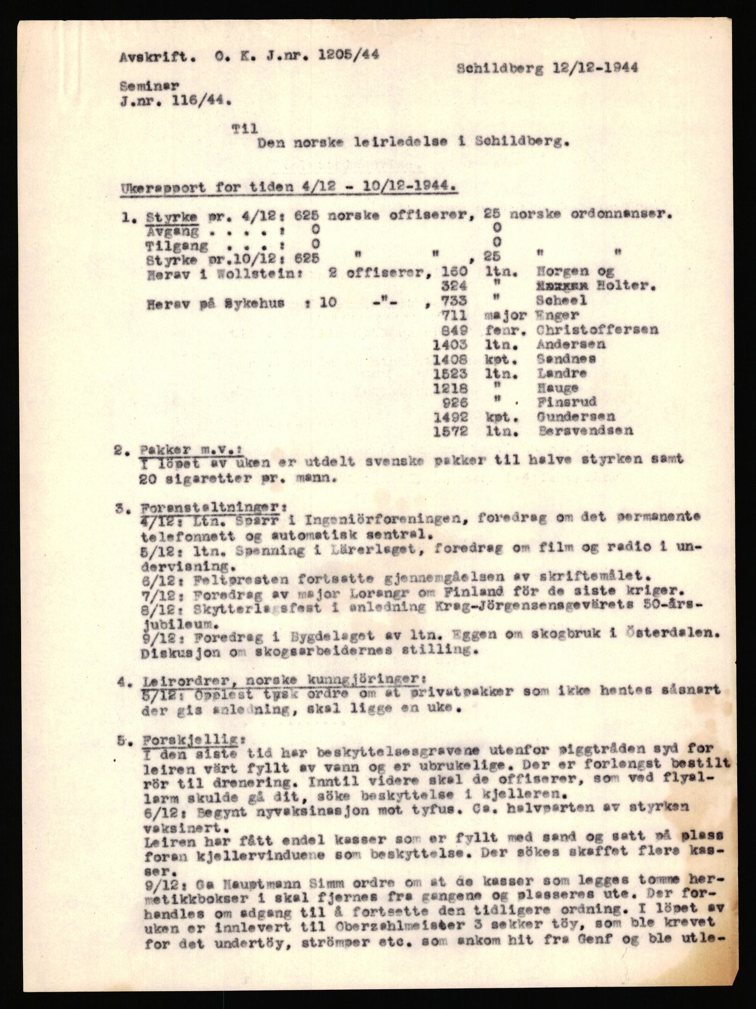 Forsvaret, Forsvarets krigshistoriske avdeling, AV/RA-RAFA-2017/Y/Yf/L0203: II-C-11-2105  -  Norske offiserer i krigsfangenskap, 1940-1948, p. 901