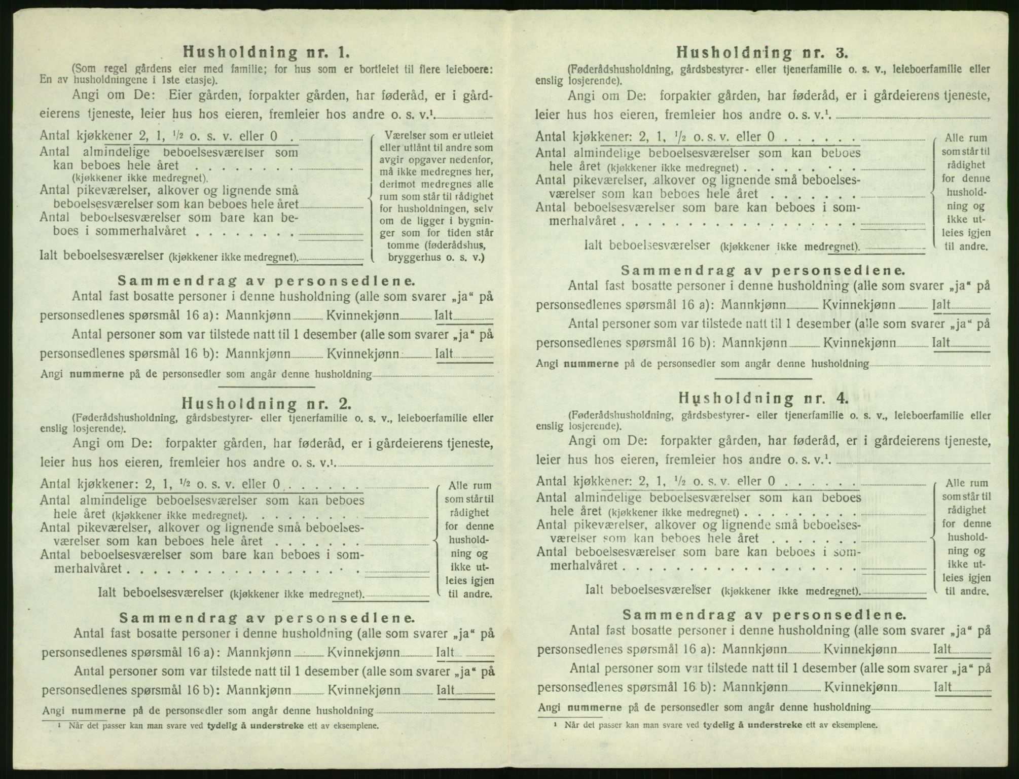 SAK, 1920 census for Holt, 1920, p. 721