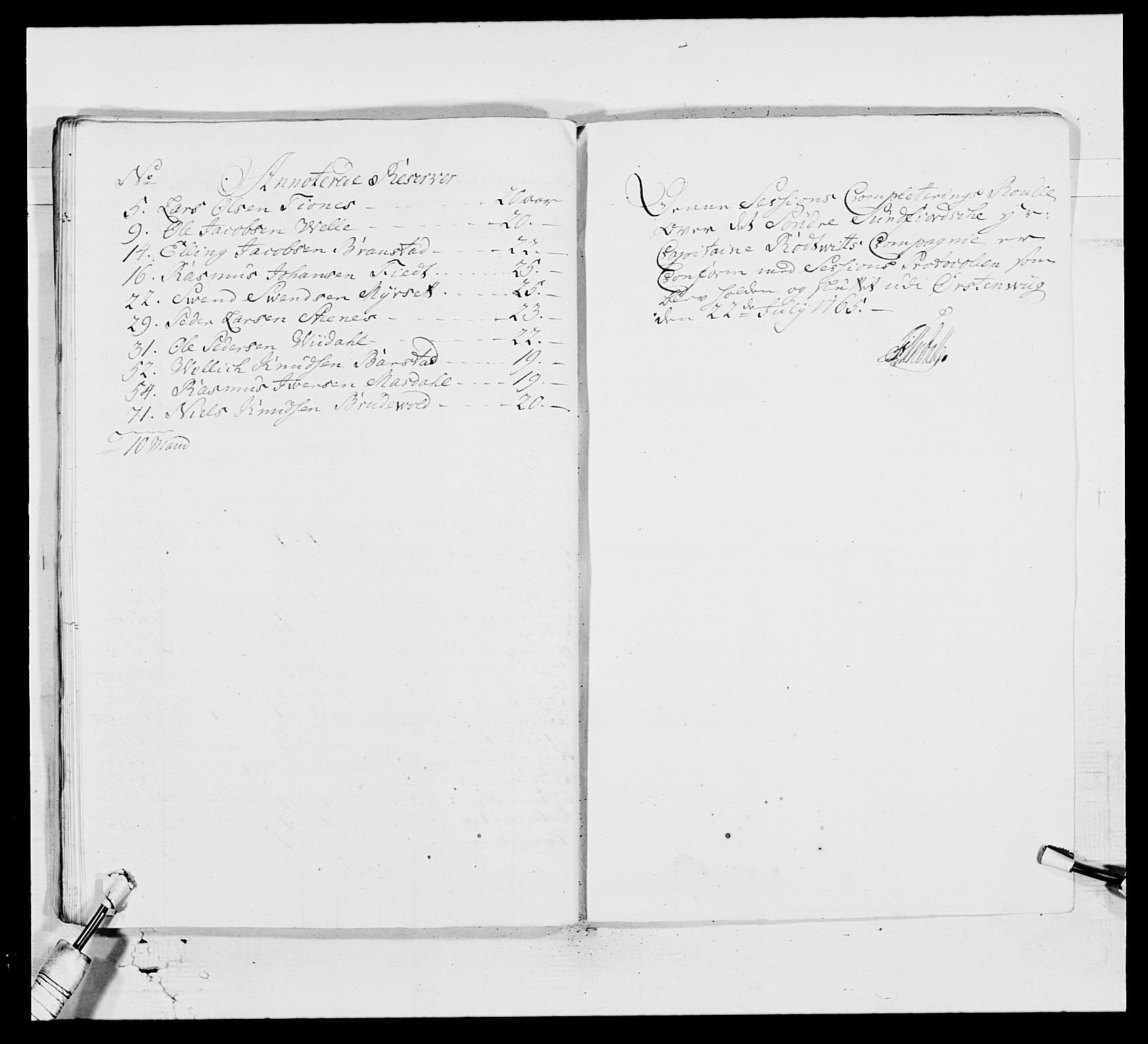 Kommanderende general (KG I) med Det norske krigsdirektorium, AV/RA-EA-5419/E/Ea/L0518: 1. Bergenhusiske regiment, 1760-1765, p. 585