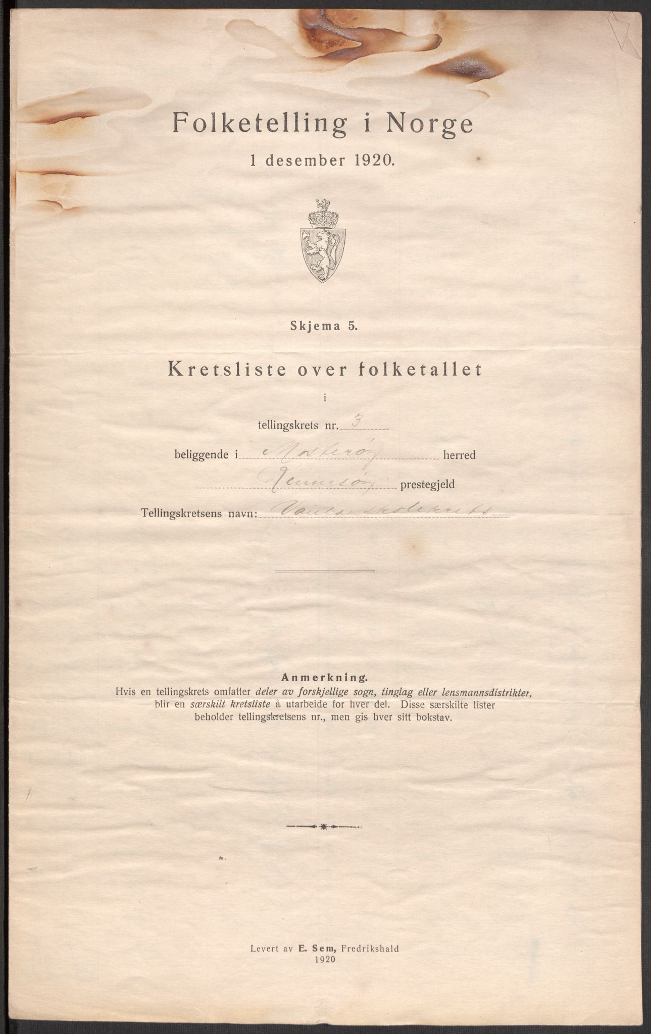 SAST, 1920 census for Mosterøy, 1920, p. 17