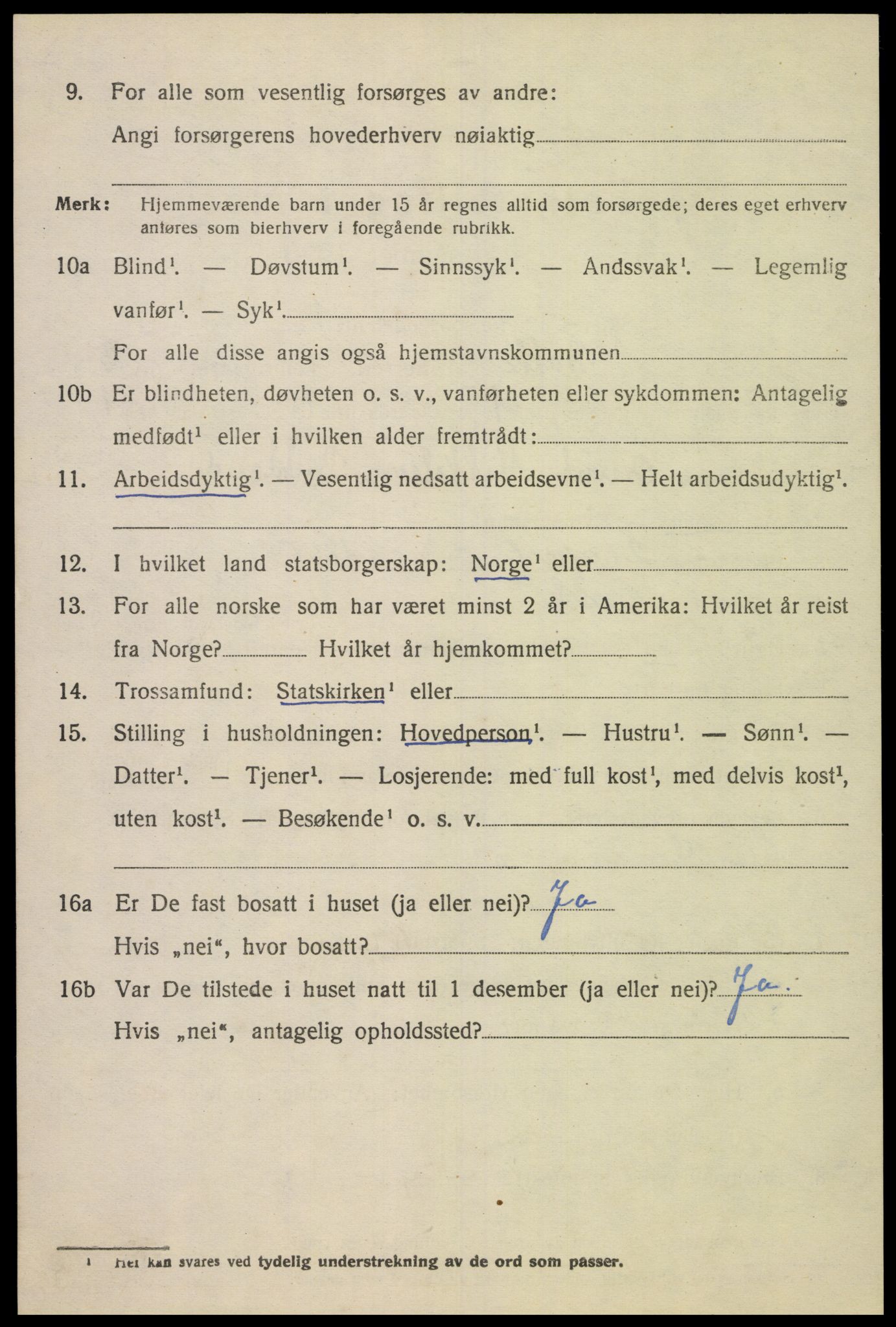 SAK, 1920 census for Bakke, 1920, p. 983