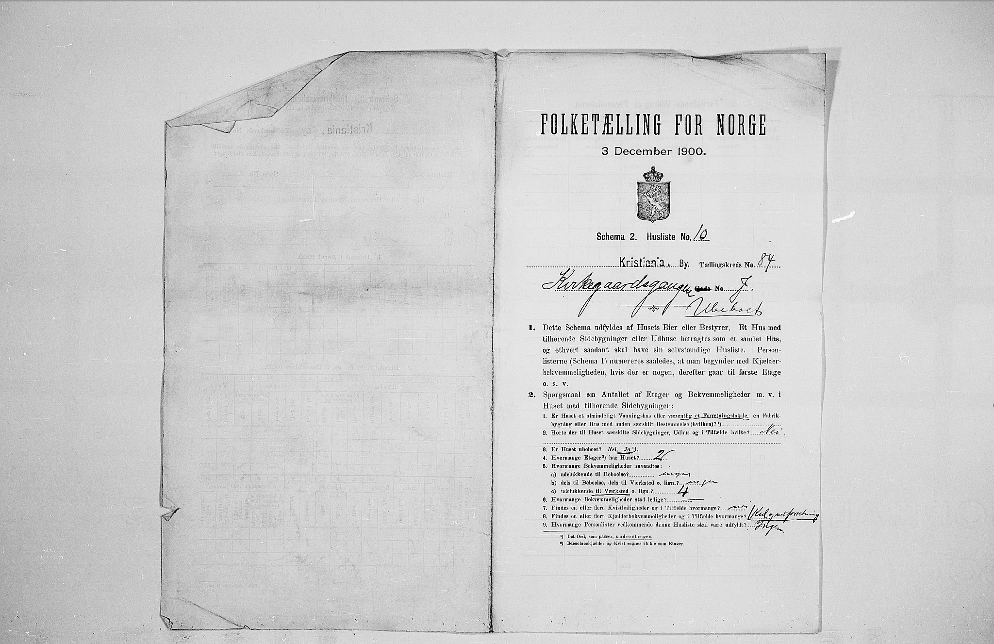 SAO, 1900 census for Kristiania, 1900, p. 47310