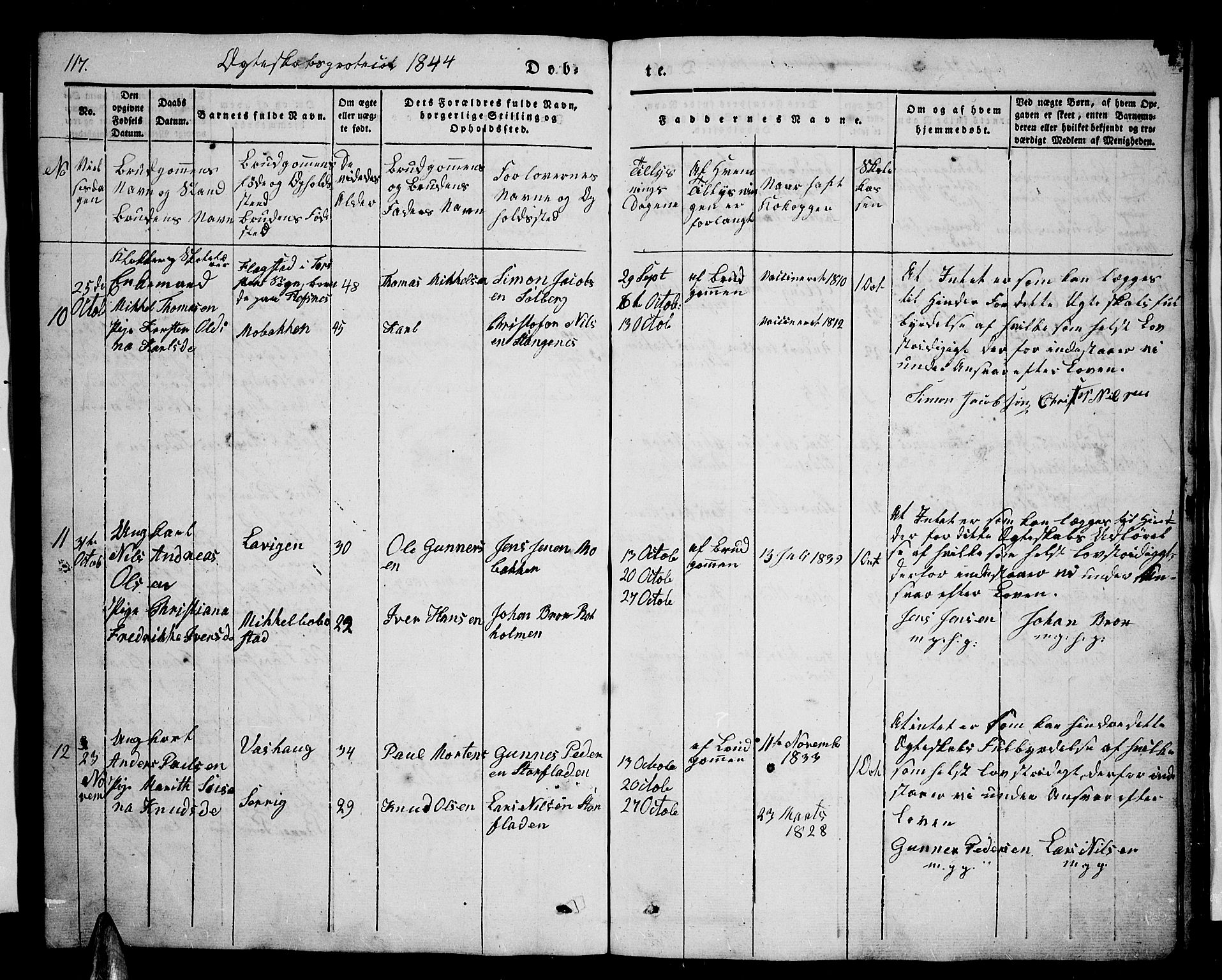 Tranøy sokneprestkontor, AV/SATØ-S-1313/I/Ia/Iab/L0001klokker: Parish register (copy) no. 1, 1835-1853, p. 117