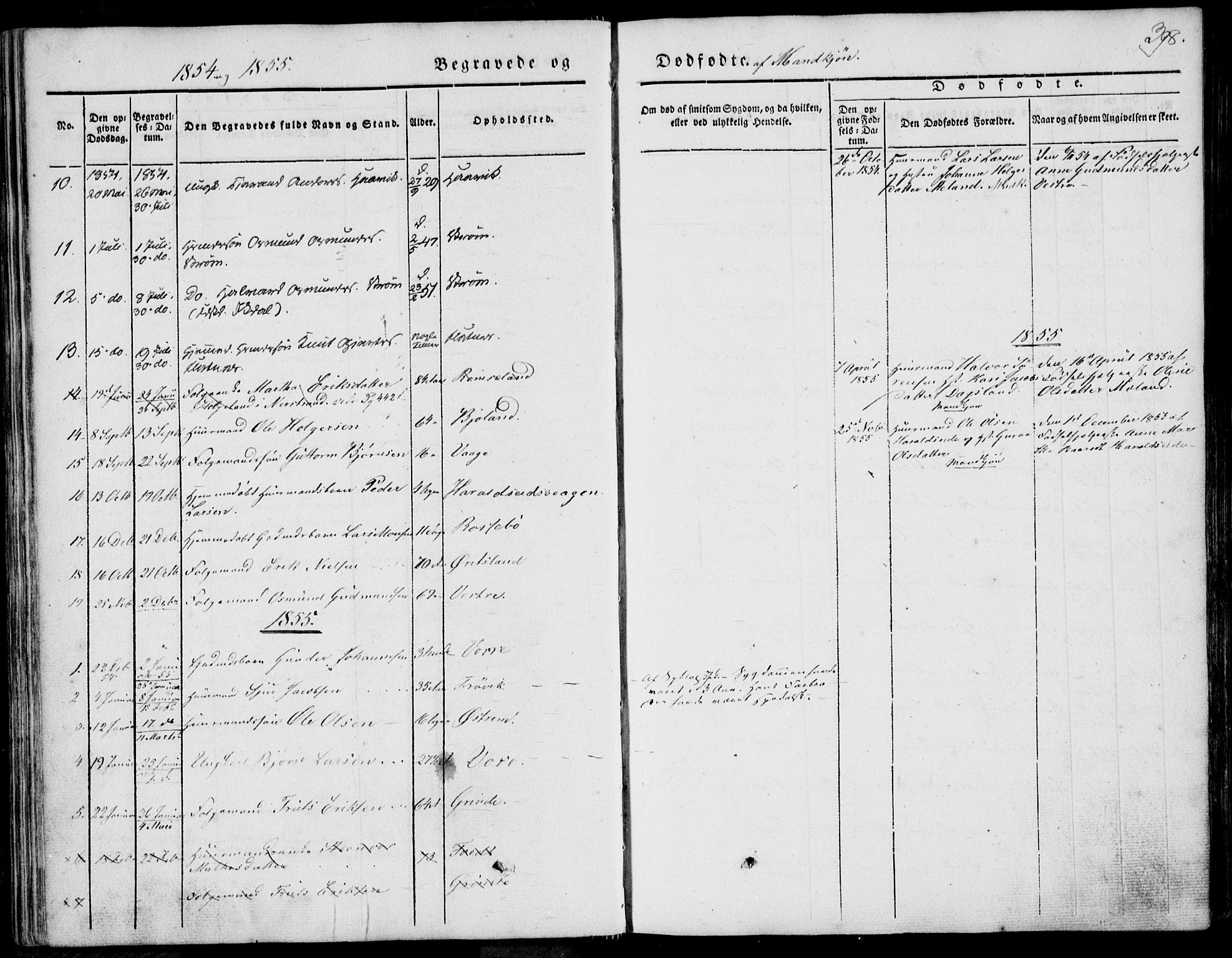 Skjold sokneprestkontor, SAST/A-101847/H/Ha/Haa/L0006: Parish register (official) no. A 6.2, 1835-1858, p. 398