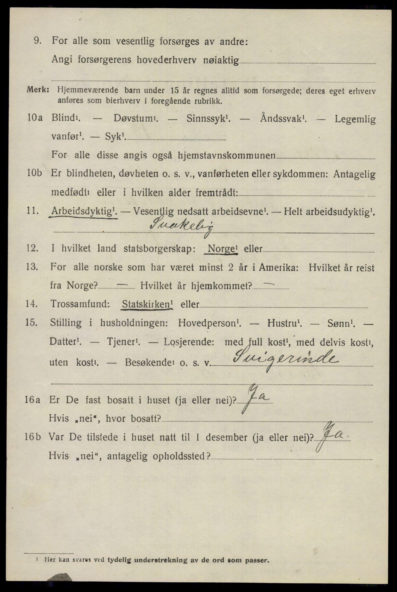 SAO, 1920 census for Nittedal, 1920, p. 2865