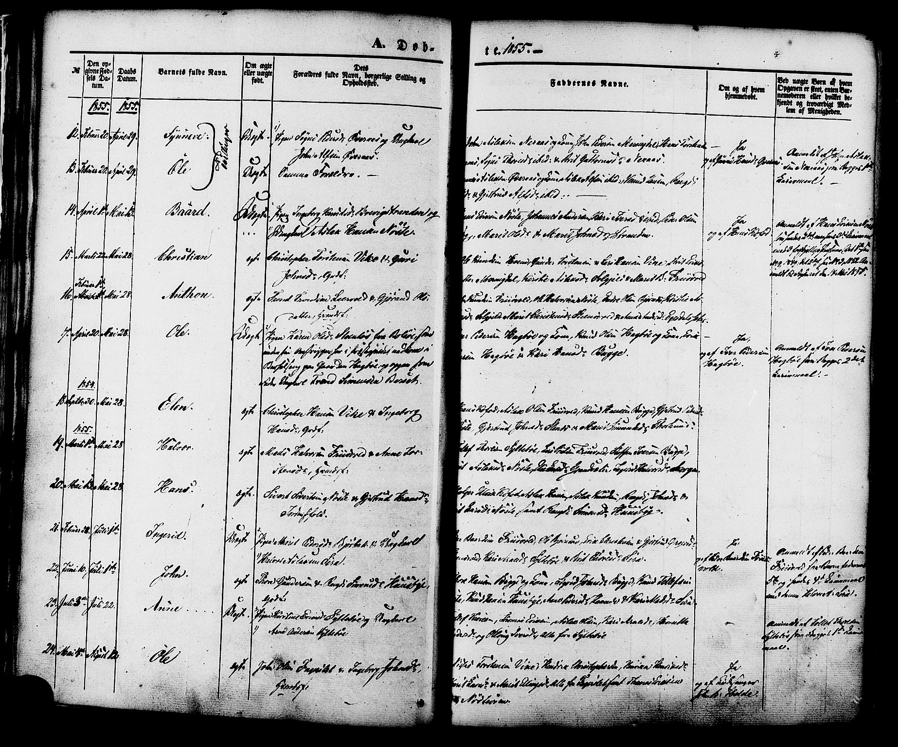 Ministerialprotokoller, klokkerbøker og fødselsregistre - Møre og Romsdal, AV/SAT-A-1454/552/L0637: Parish register (official) no. 552A01, 1845-1879, p. 24