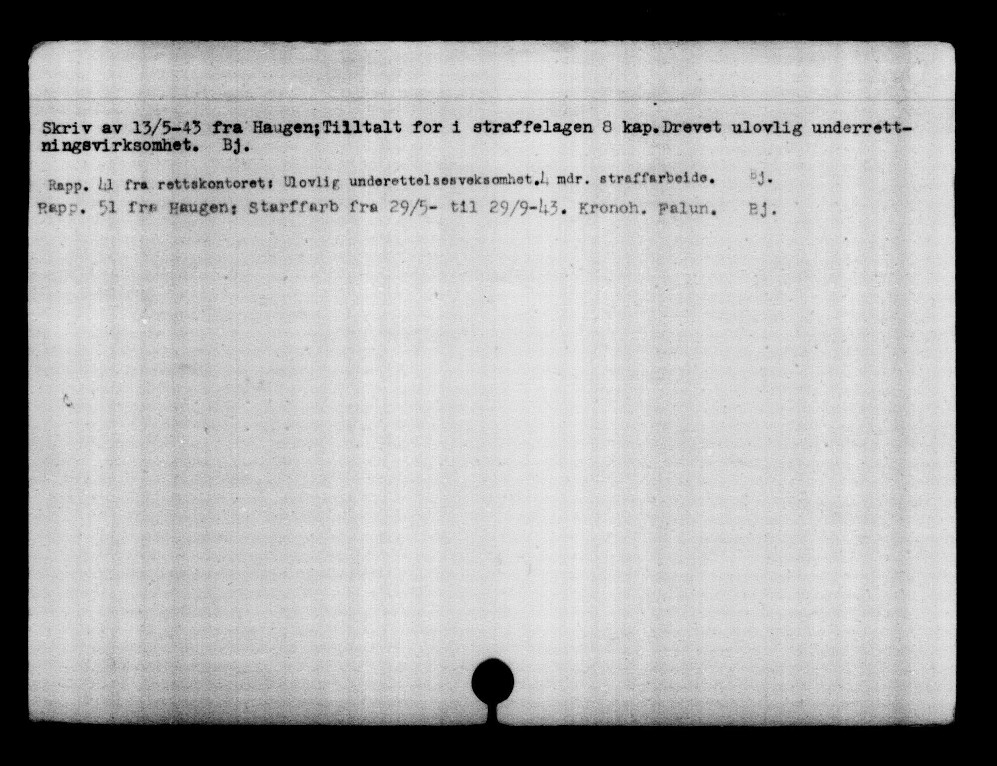 Den Kgl. Norske Legasjons Flyktningskontor, AV/RA-S-6753/V/Va/L0006: Kjesäterkartoteket.  Flyktningenr. 9400-12711, 1940-1945, p. 3383