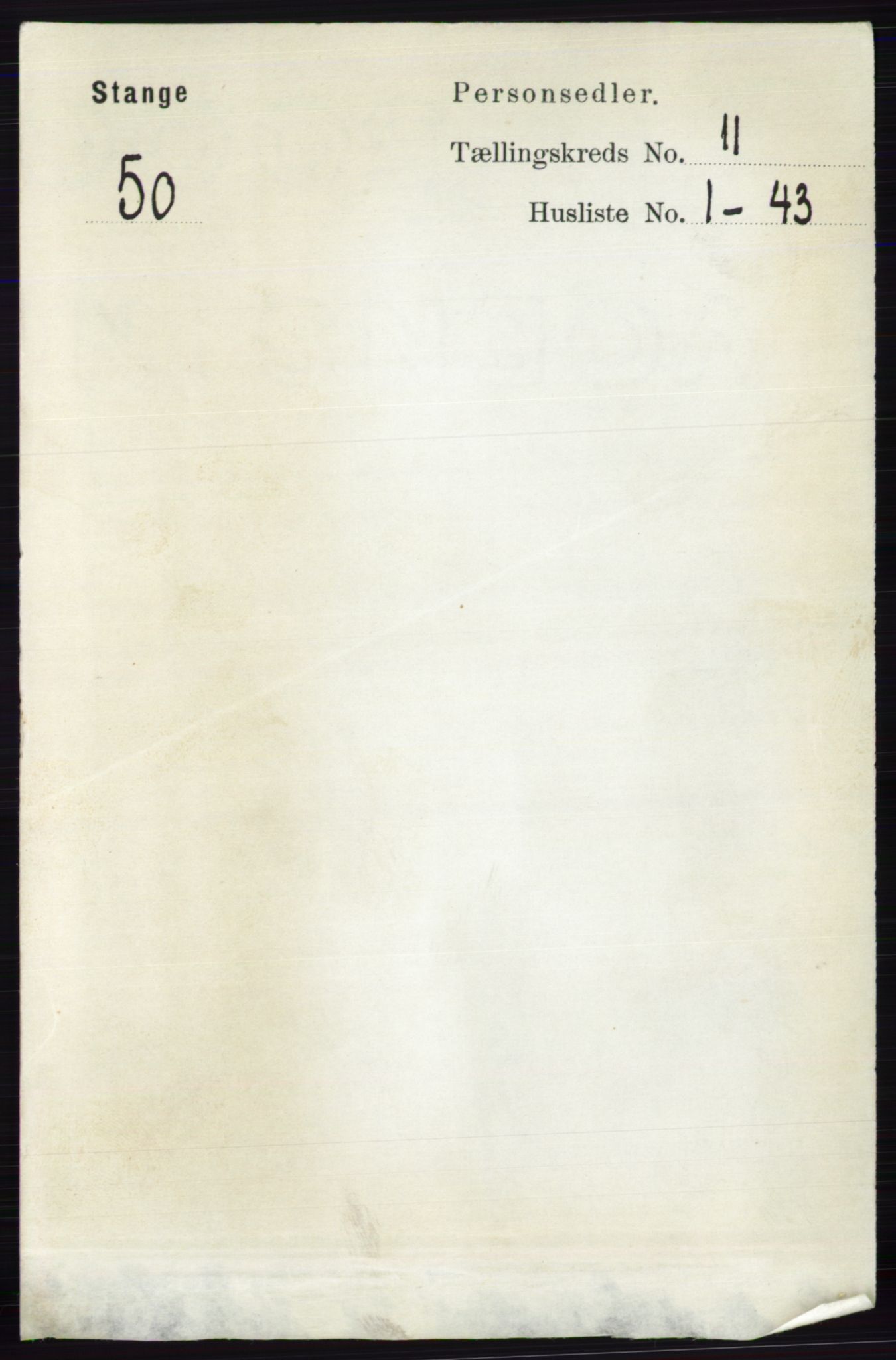 RA, 1891 census for 0417 Stange, 1891, p. 7524