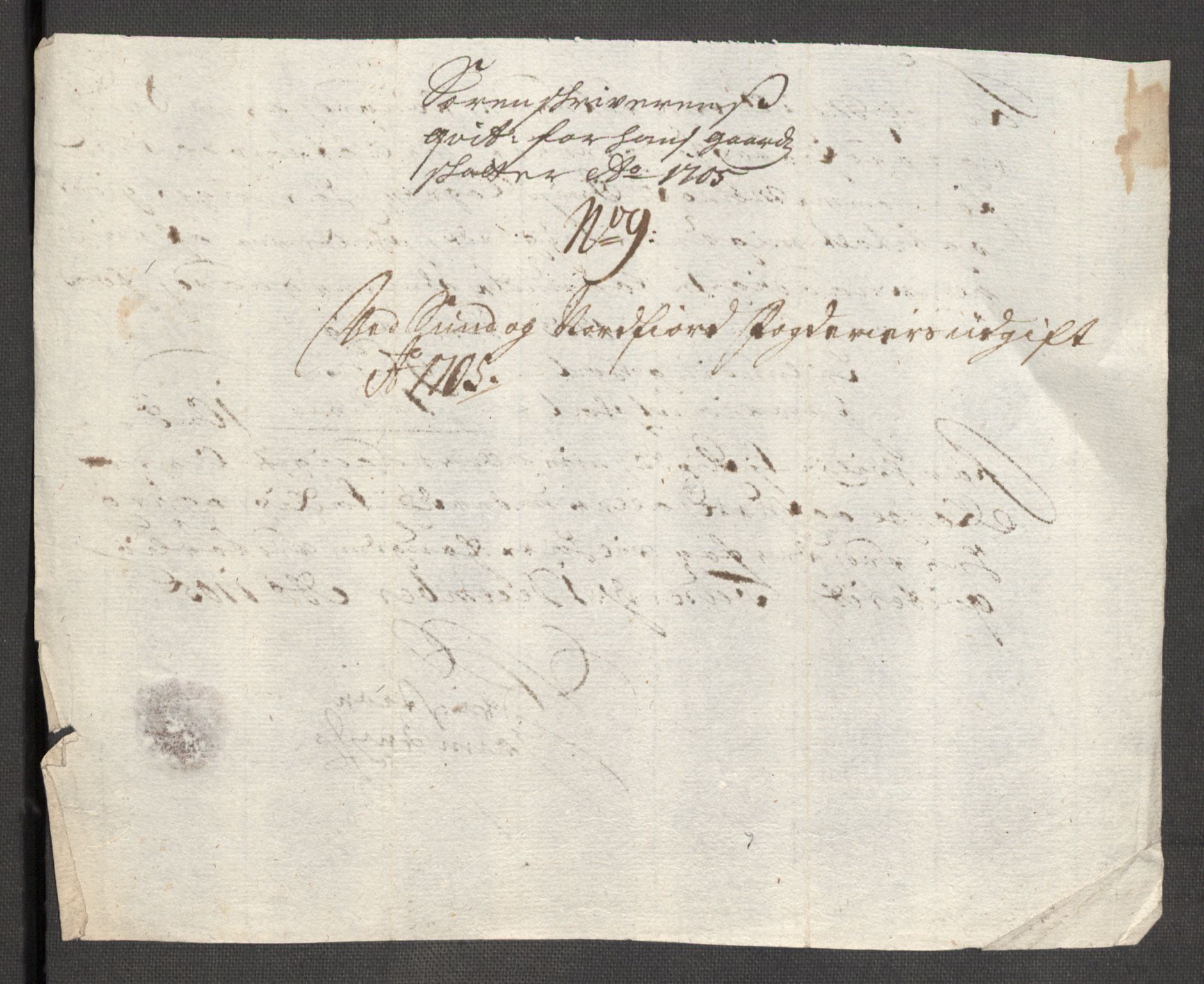 Rentekammeret inntil 1814, Reviderte regnskaper, Fogderegnskap, AV/RA-EA-4092/R53/L3429: Fogderegnskap Sunn- og Nordfjord, 1705, p. 178