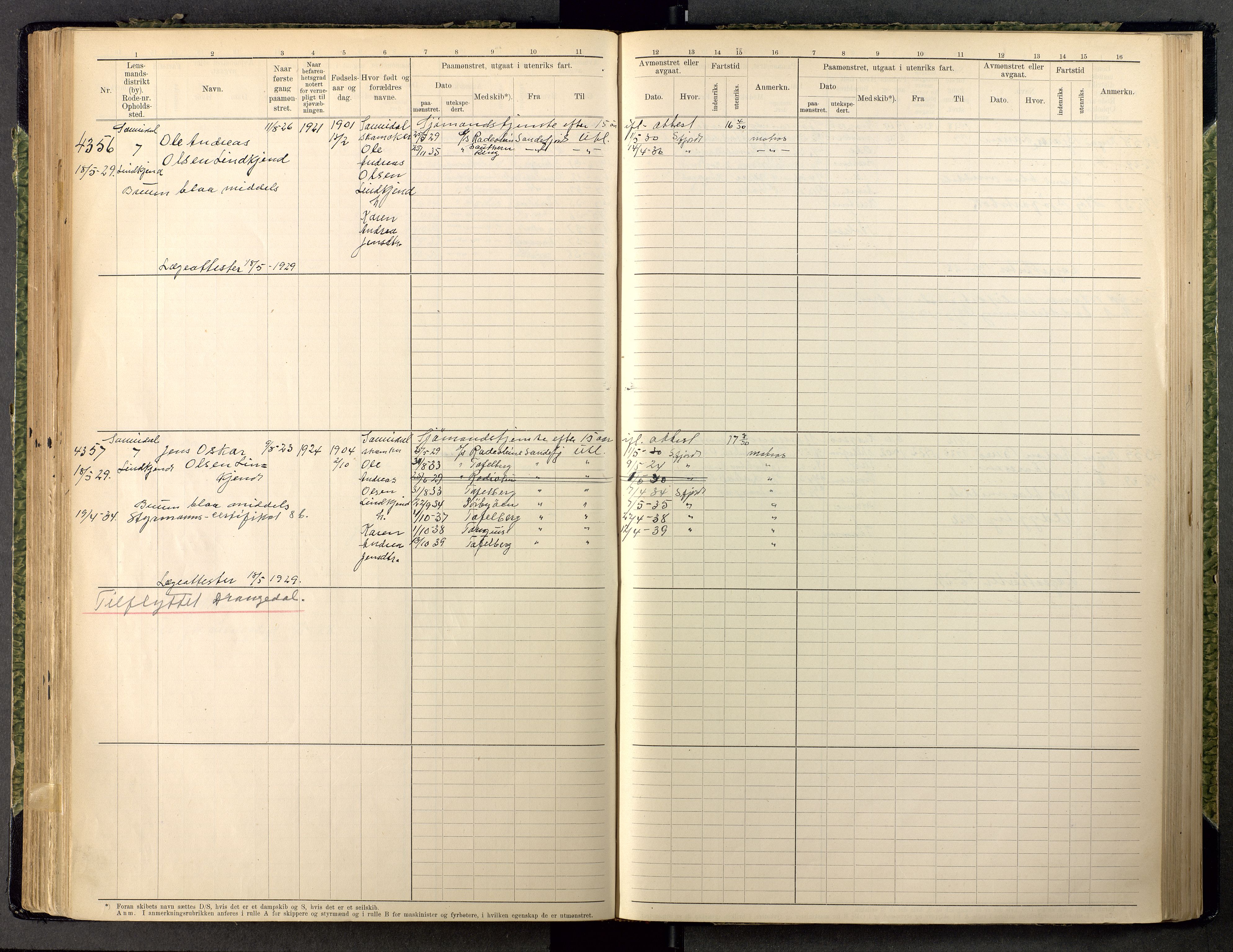 Kragerø innrulleringskontor, SAKO/A-830/F/Fc/L0011: Hovedrulle, 1914-1948, p. 241