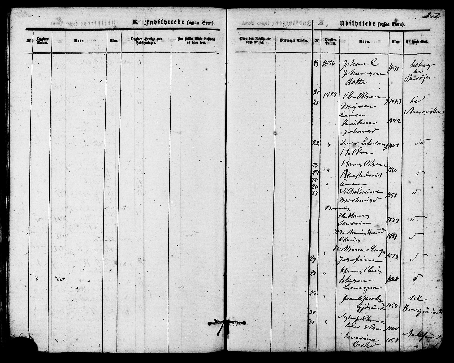 Ministerialprotokoller, klokkerbøker og fødselsregistre - Møre og Romsdal, AV/SAT-A-1454/536/L0500: Parish register (official) no. 536A09, 1876-1889, p. 352