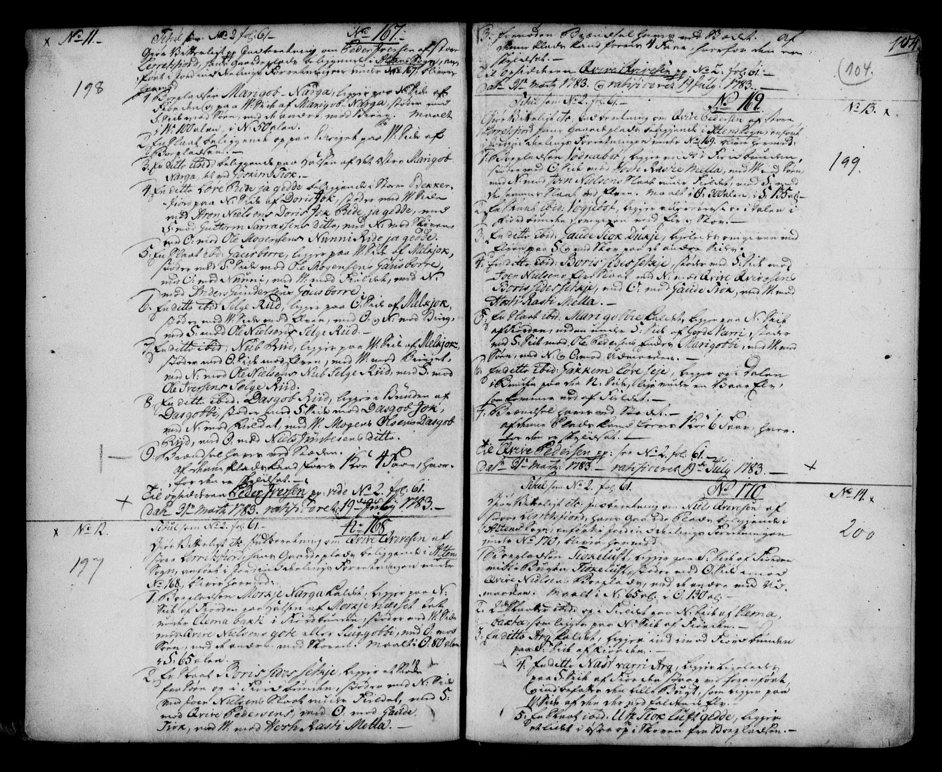 Finnmark sorenskriveri, SATØ/S-0053/G/Gb/L0001pb: Mortgage book no. 1, 1776-1794, p. 104