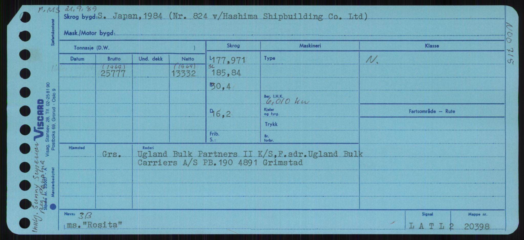 Sjøfartsdirektoratet med forløpere, Skipsmålingen, AV/RA-S-1627/H/Ha/L0004/0002: Fartøy, Mas-R / Fartøy, Odin-R, p. 847