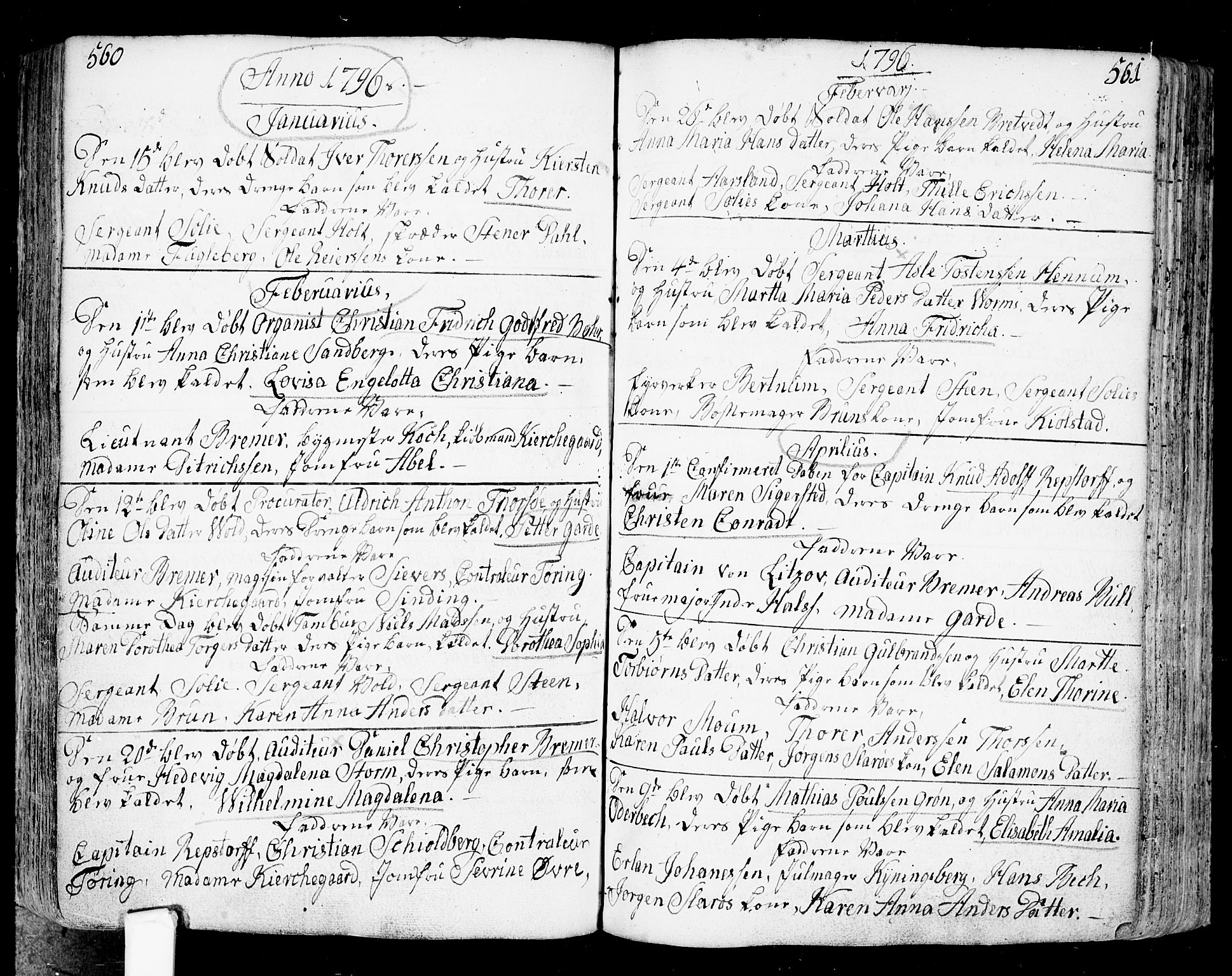 Fredrikstad prestekontor Kirkebøker, AV/SAO-A-11082/F/Fa/L0002: Parish register (official) no. 2, 1750-1804, p. 560-561