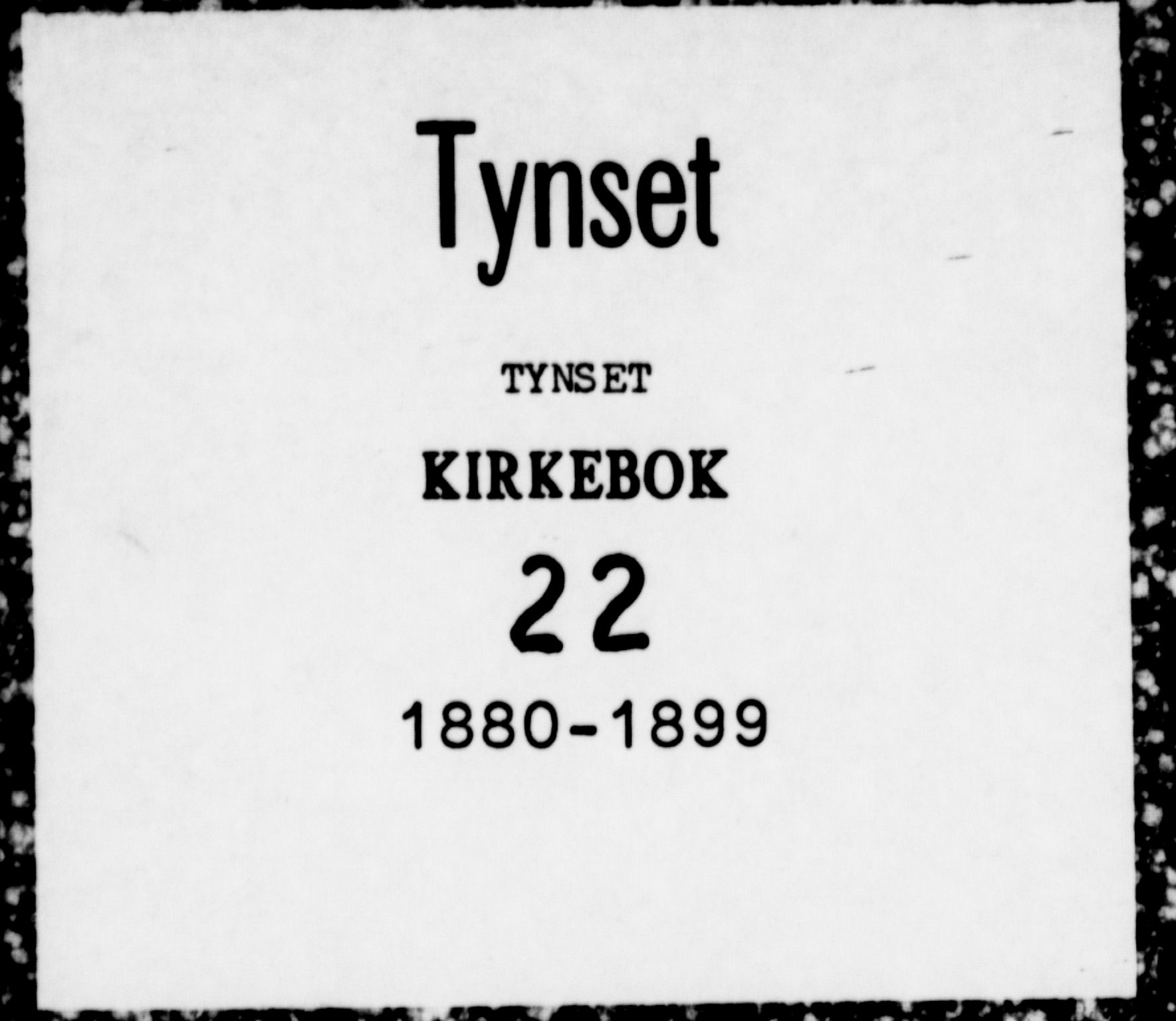 Tynset prestekontor, SAH/PREST-058/H/Ha/Haa/L0022: Parish register (official) no. 22, 1880-1899