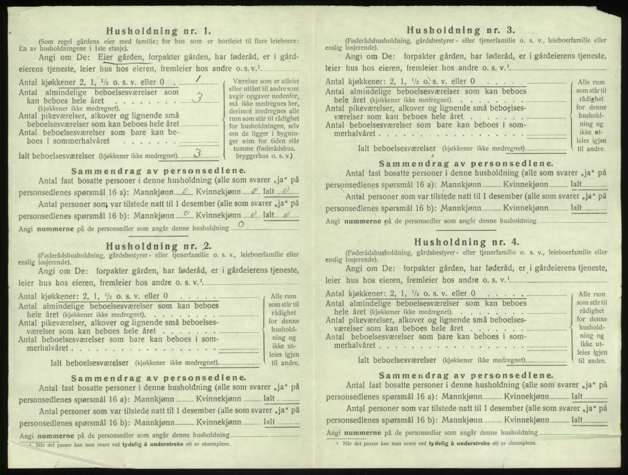 SAB, 1920 census for Vik, 1920, p. 270