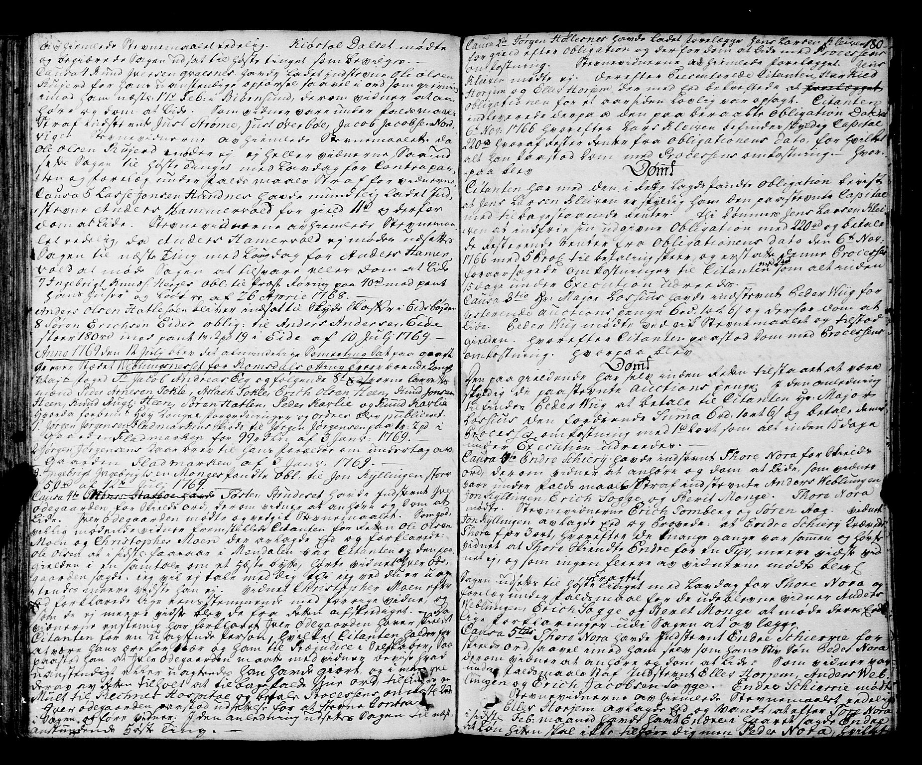 Romsdal sorenskriveri, SAT/A-4149/1/1/1A/L0015: Tingbok, 1765-1775, p. 179b-180a