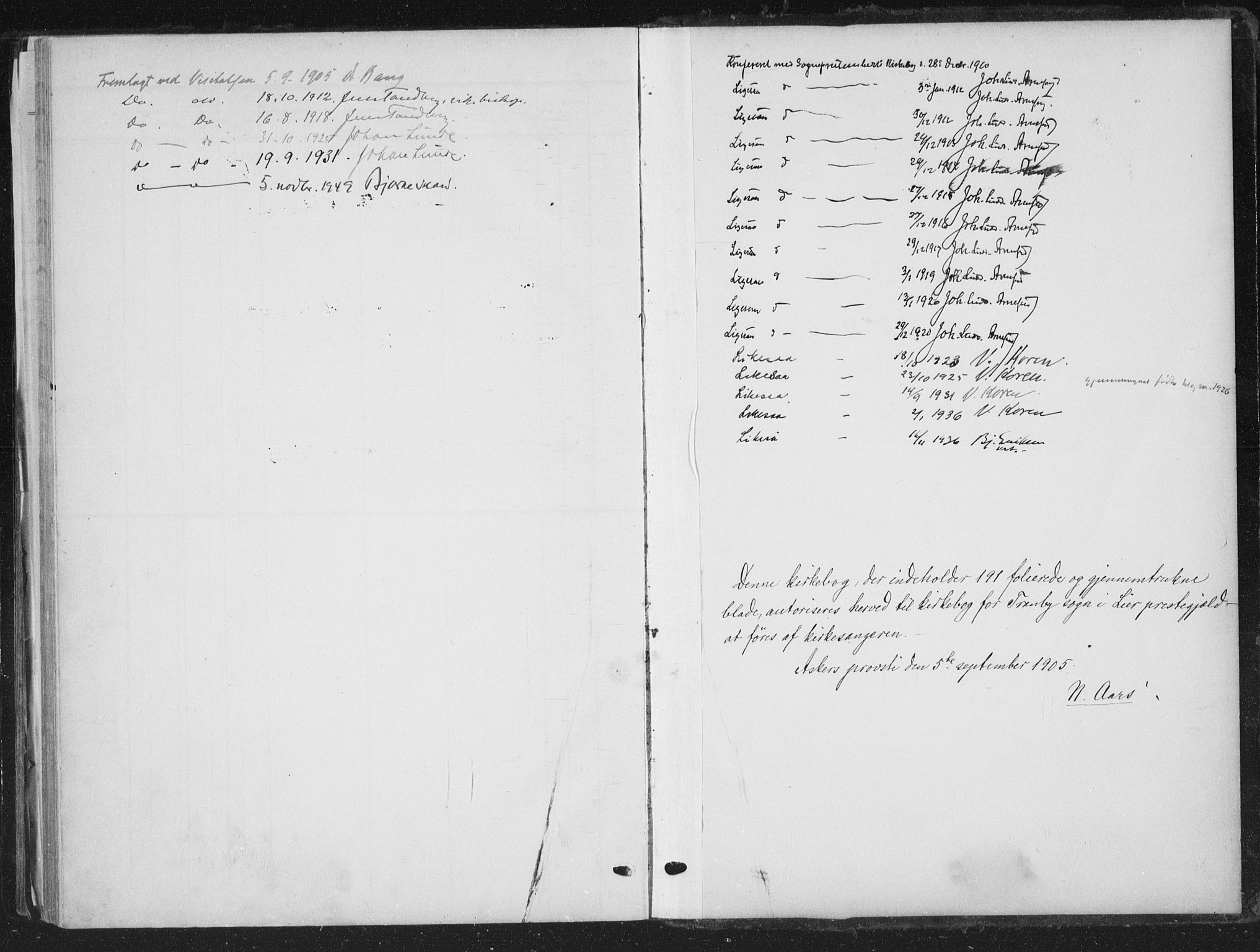 Lier kirkebøker, SAKO/A-230/G/Gc/L0002: Parish register (copy) no. III 2, 1903-1938