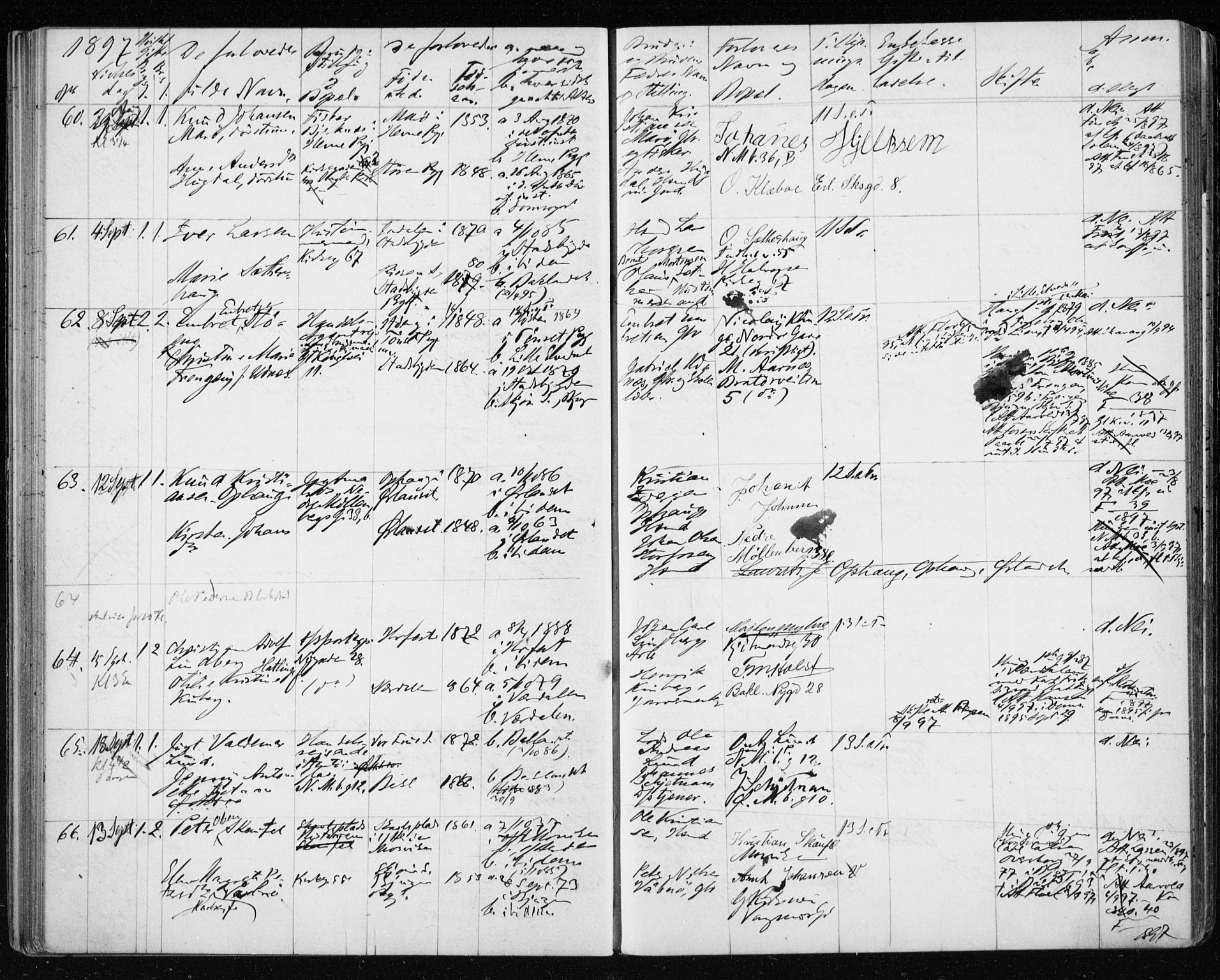 Ministerialprotokoller, klokkerbøker og fødselsregistre - Sør-Trøndelag, AV/SAT-A-1456/604/L0191: Parish register (official) no. 604A12, 1892-1900