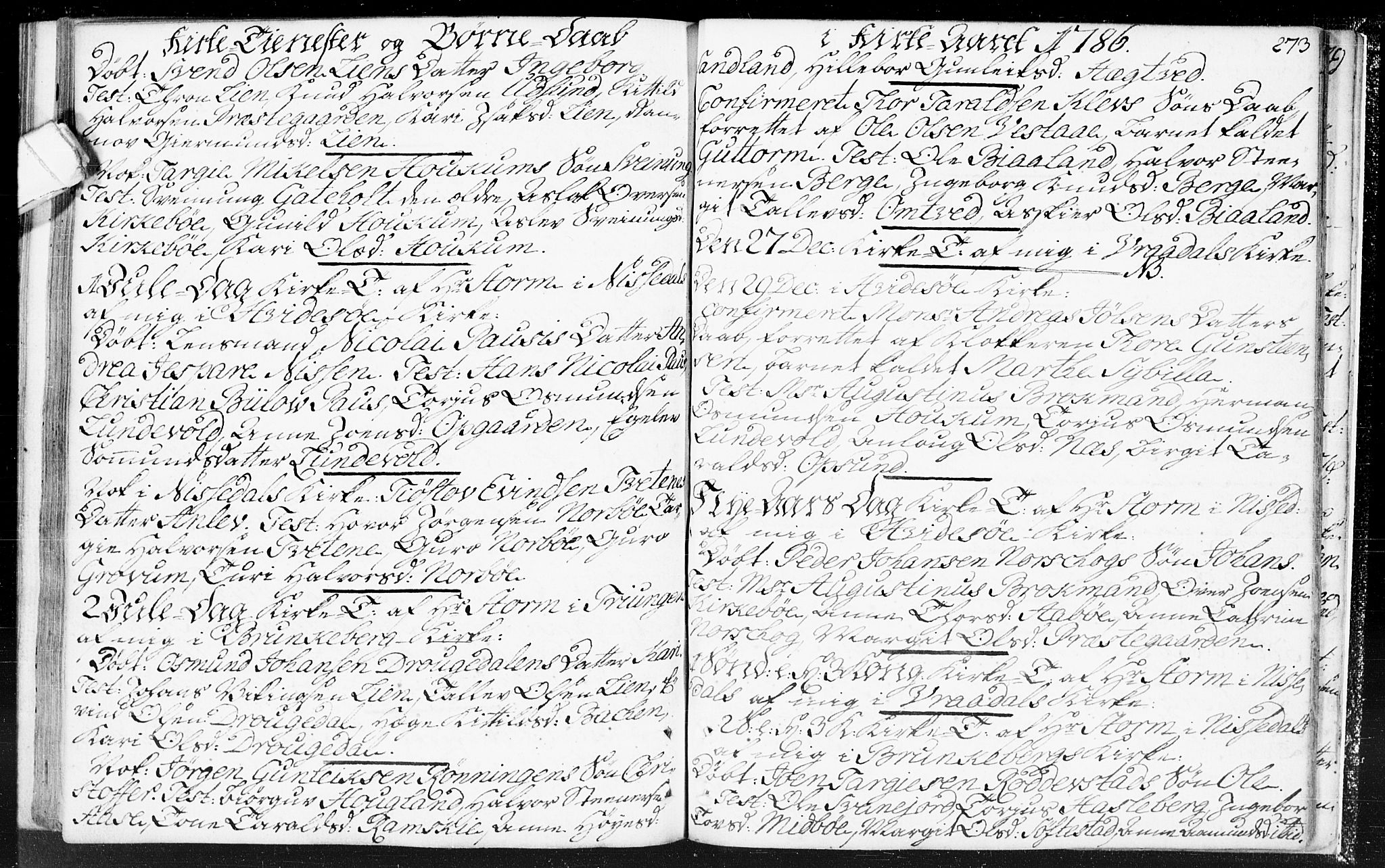 Kviteseid kirkebøker, SAKO/A-276/F/Fa/L0002: Parish register (official) no. I 2, 1773-1786, p. 273