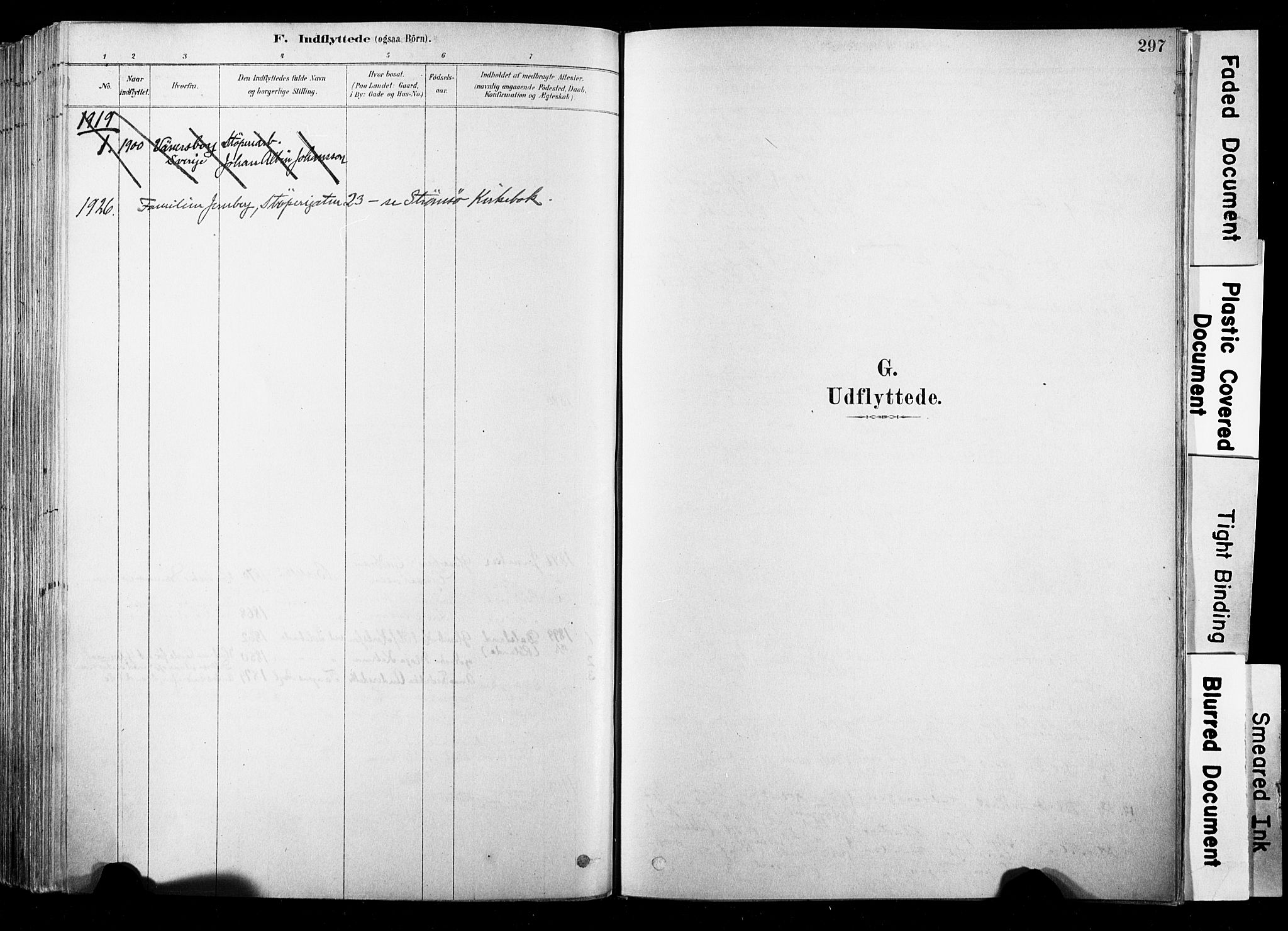 Strømsø kirkebøker, SAKO/A-246/F/Fb/L0006: Parish register (official) no. II 6, 1879-1910, p. 297