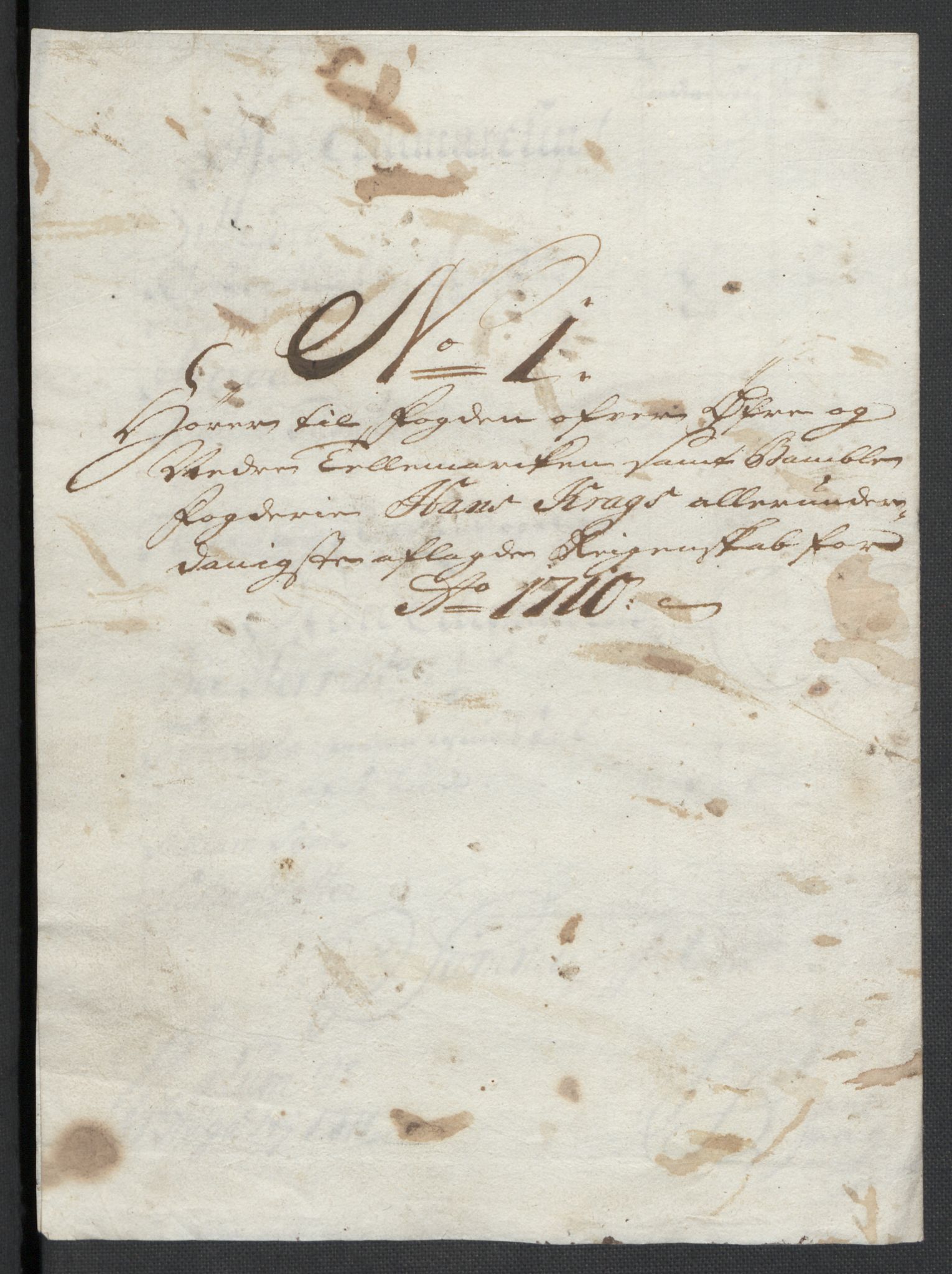 Rentekammeret inntil 1814, Reviderte regnskaper, Fogderegnskap, RA/EA-4092/R36/L2119: Fogderegnskap Øvre og Nedre Telemark og Bamble, 1710, p. 28