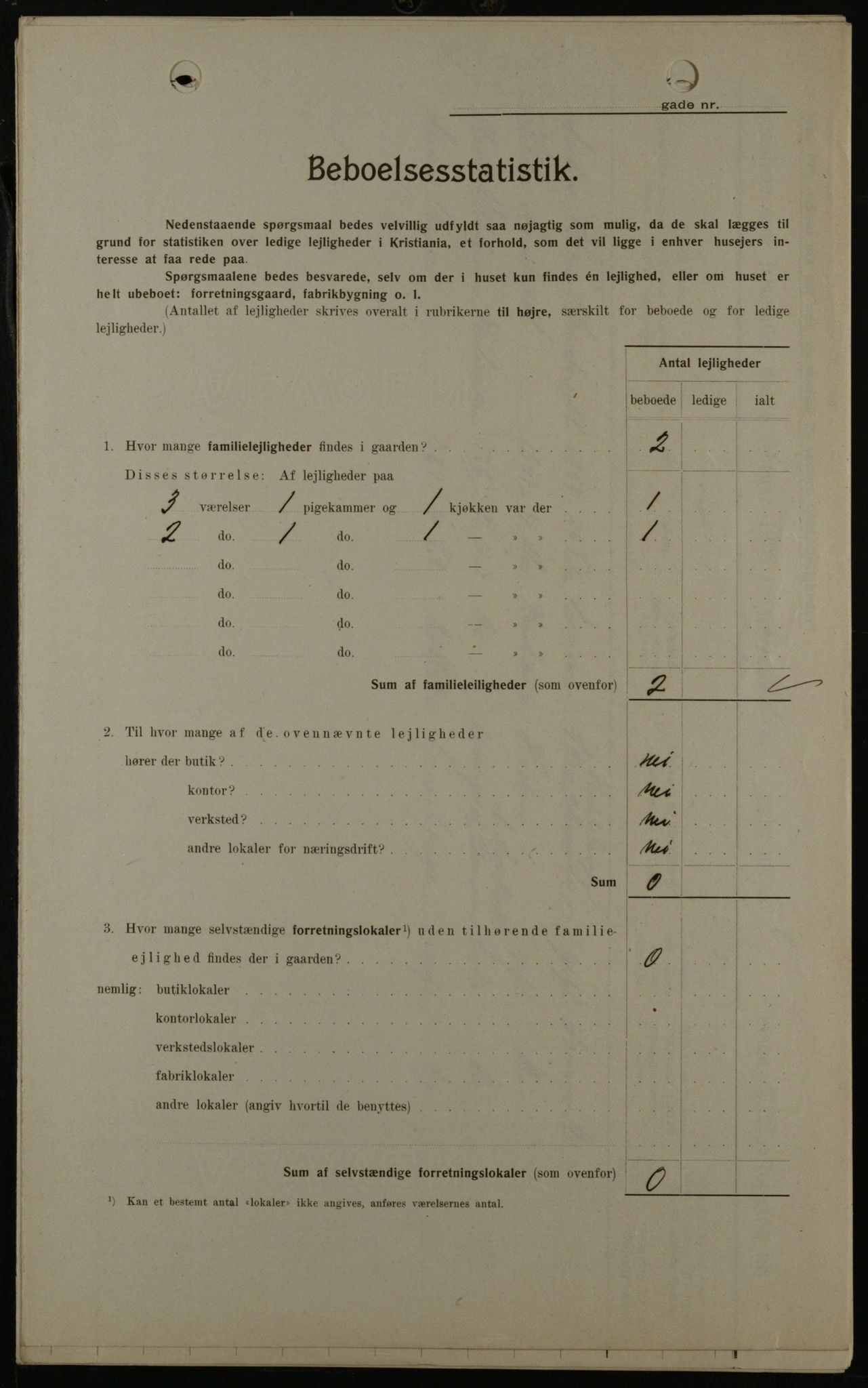 OBA, Municipal Census 1908 for Kristiania, 1908, p. 4328