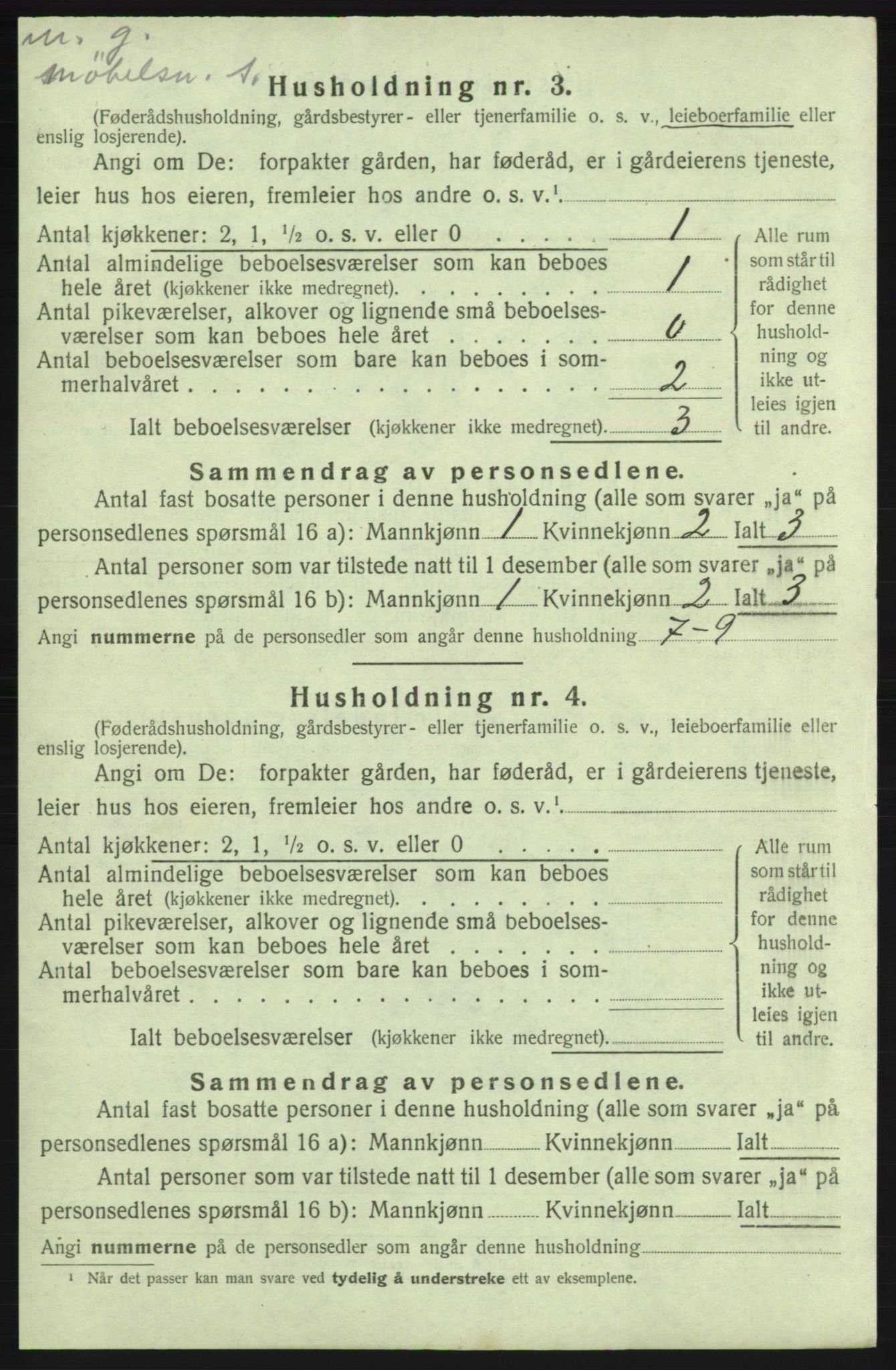 SAB, 1920 census for Kvinnherad, 1920, p. 884