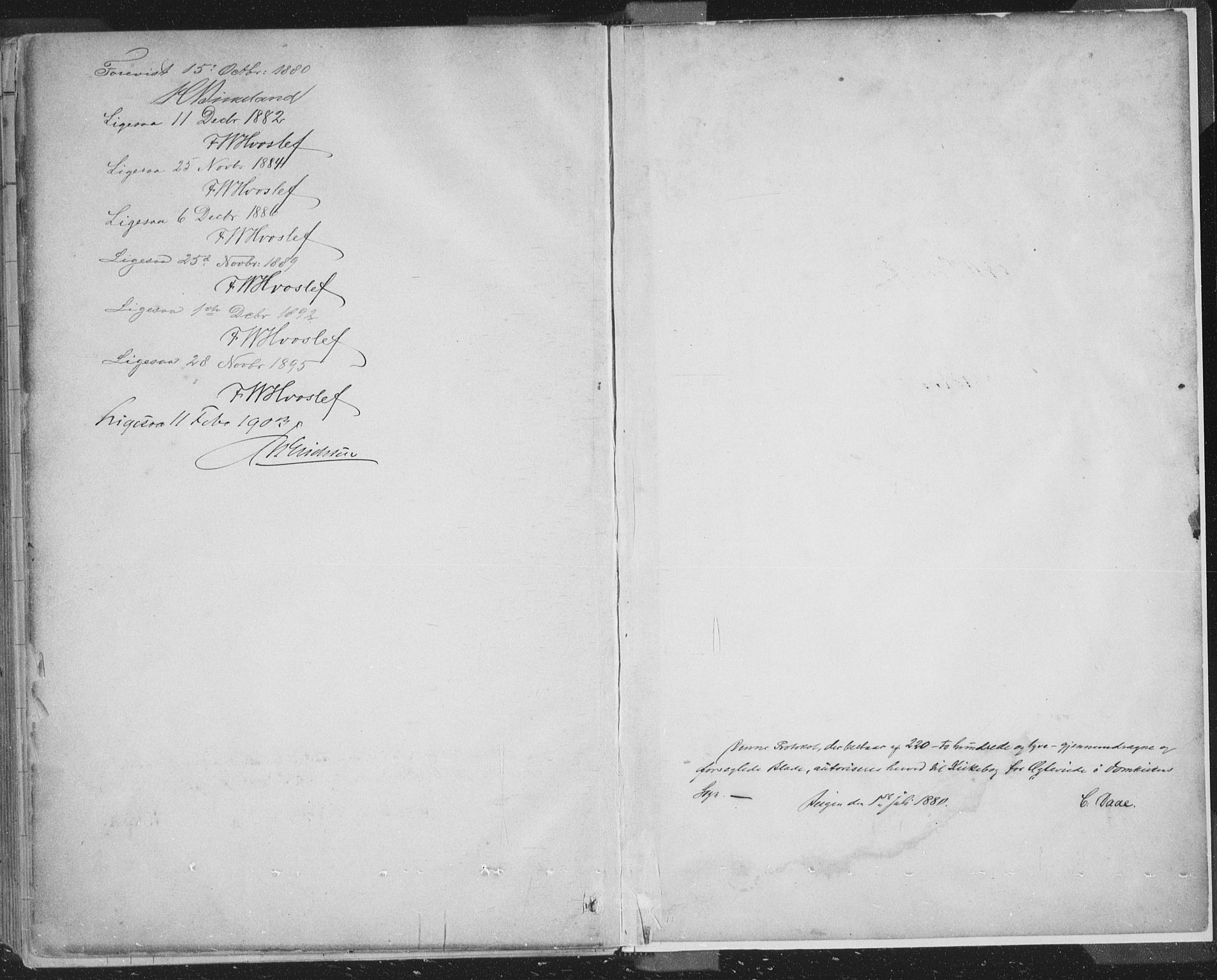 Domkirken sokneprestembete, SAB/A-74801/H/Hab/L0032: Parish register (copy) no. D 4, 1880-1907